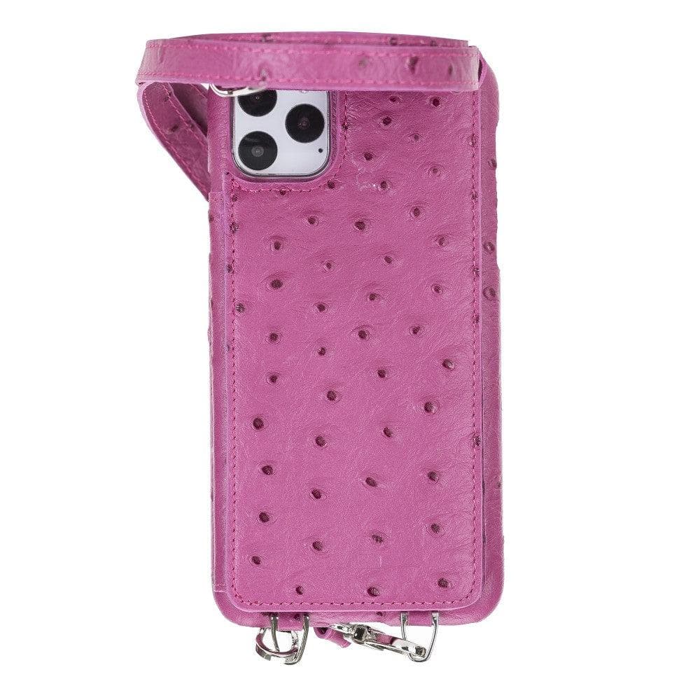 Saff iPhone 11 Pro Max Leather Case with Shoulder Strap