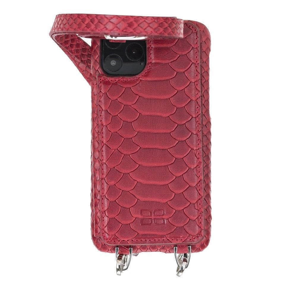 Saff iPhone 11 Pro Max Leather Case with Shoulder Strap