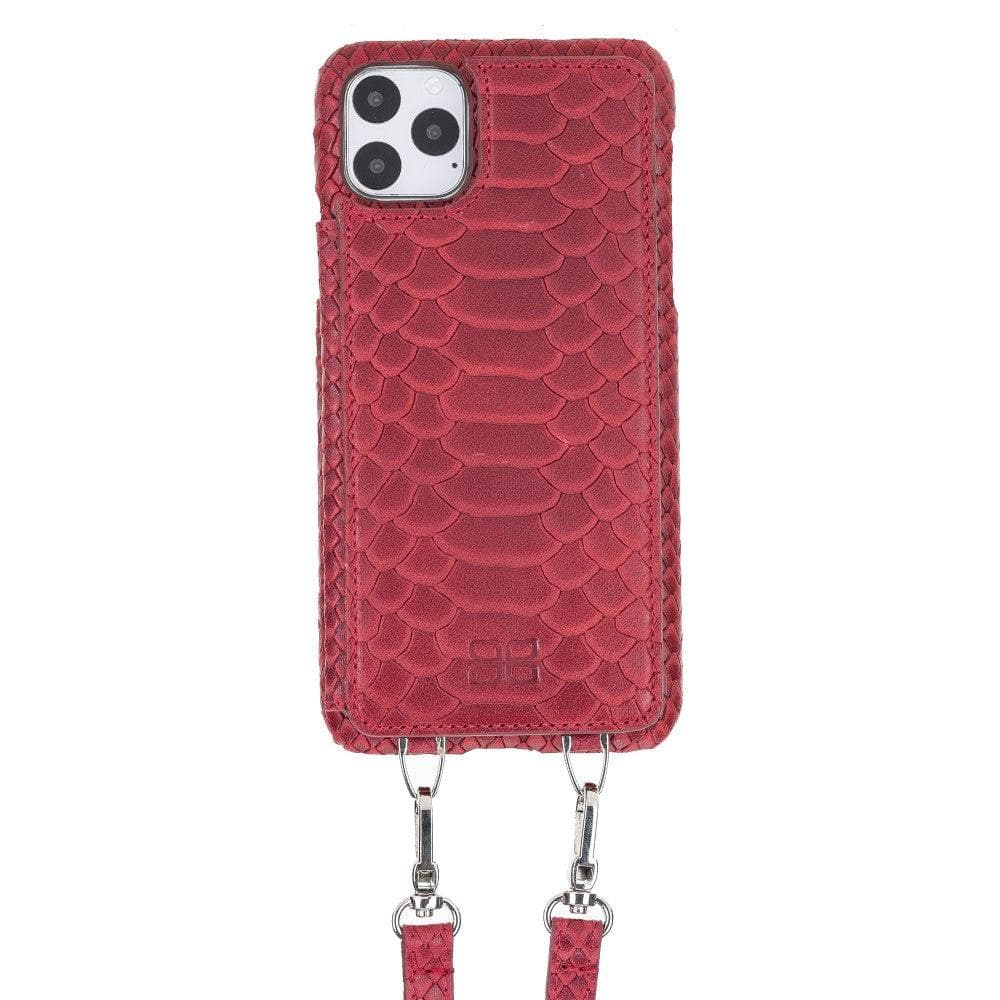 Saff iPhone 11 Pro Leather Case with Shoulder Strap