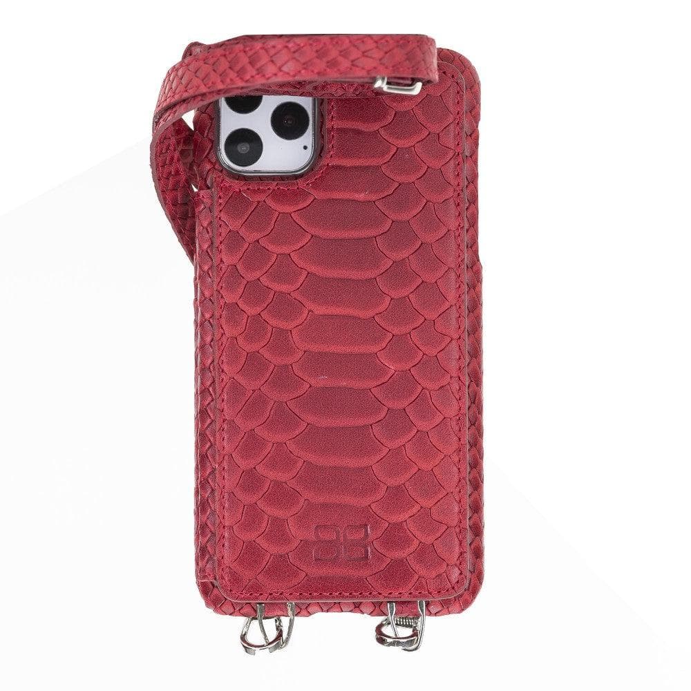 Saff iPhone 11 Pro Max Leather Case with Shoulder Strap