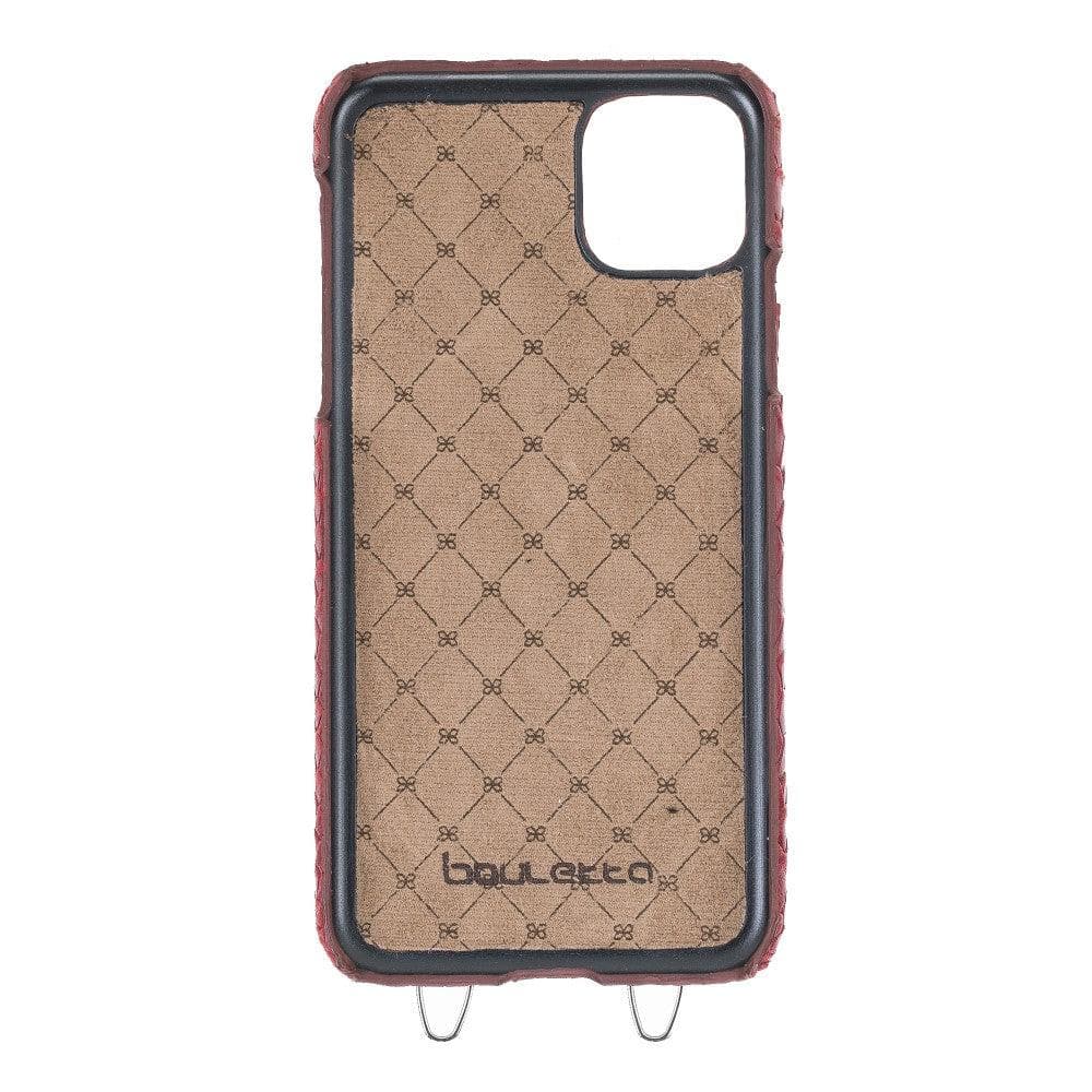 Saff iPhone 11 Pro Max Leather Case with Shoulder Strap