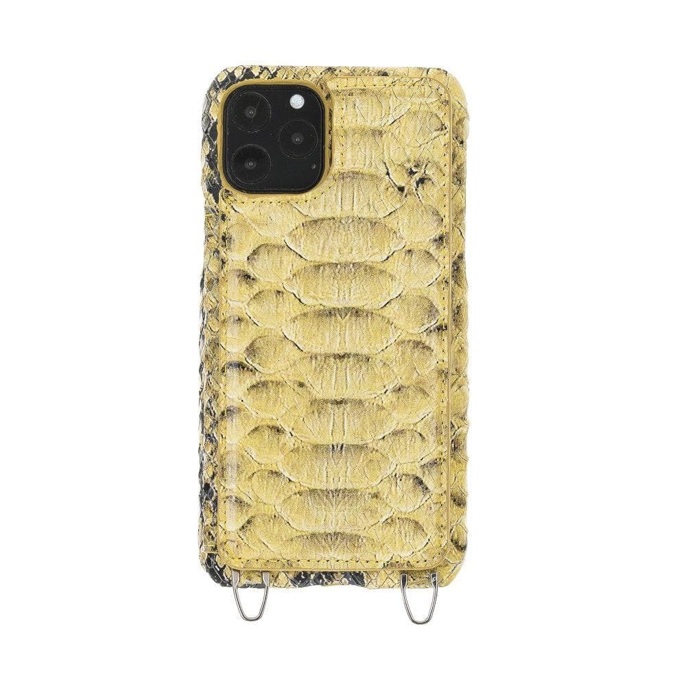 Saff iPhone 11 Pro Max Leather Case with Shoulder Strap