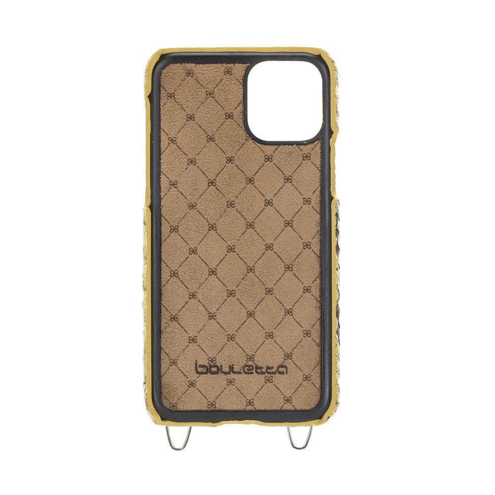 Saff iPhone 11 Pro Max Leather Case with Shoulder Strap