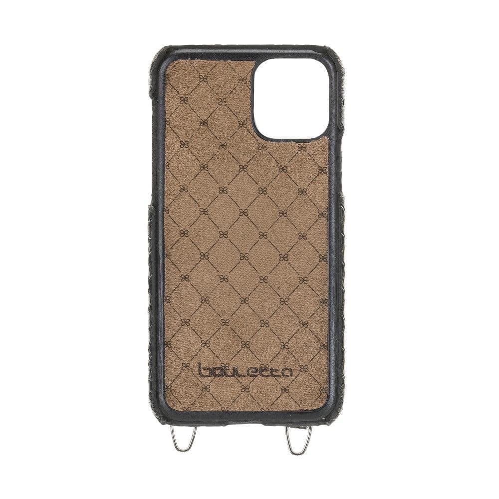 Saff iPhone 11 Pro Max Leather Case with Shoulder Strap