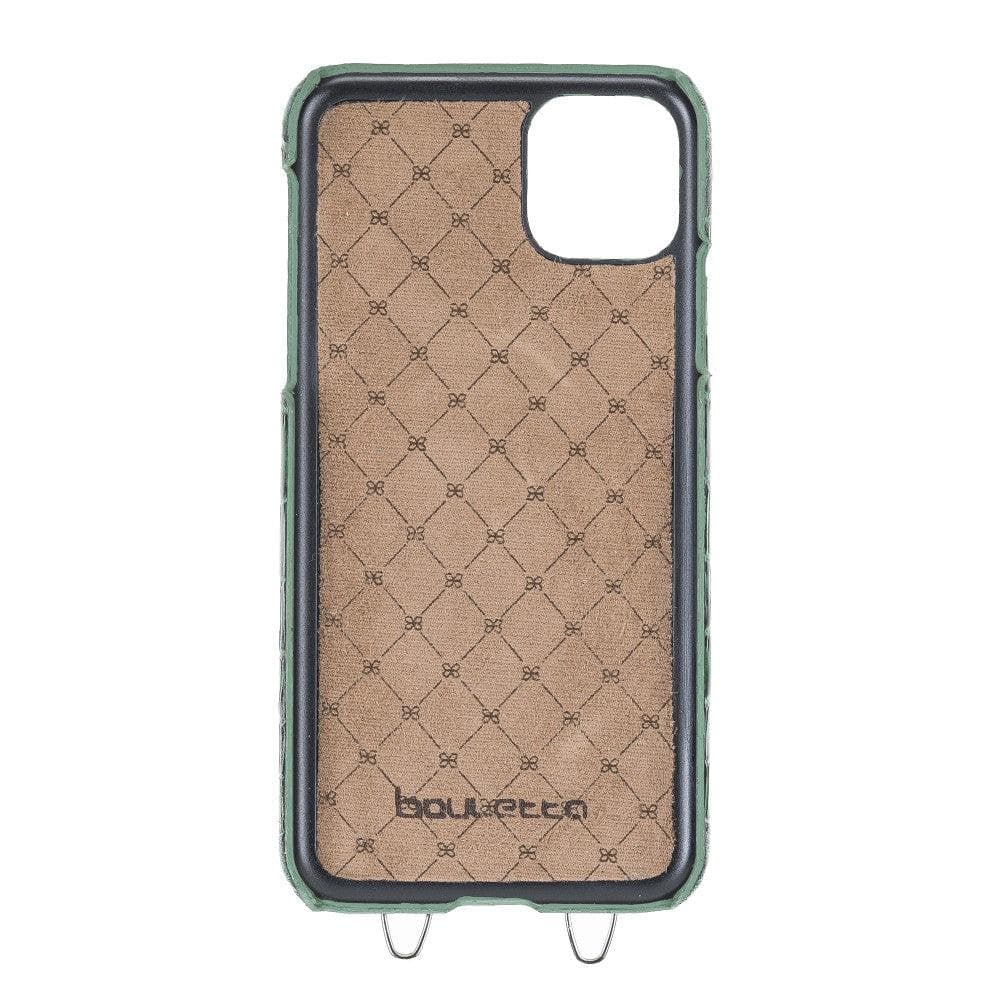 Saff iPhone 11 Pro Max Leather Case with Shoulder Strap
