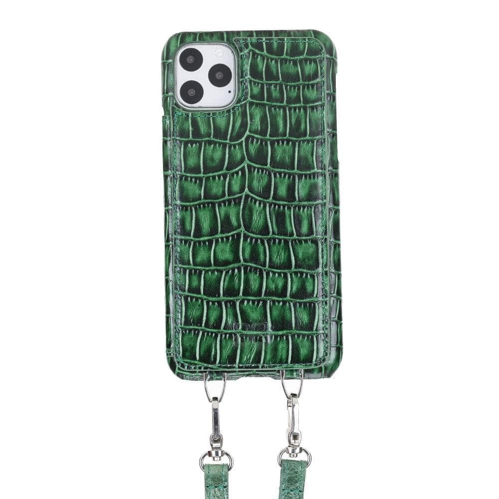 Saff iPhone 11 Pro Max Leather Case with Shoulder Strap