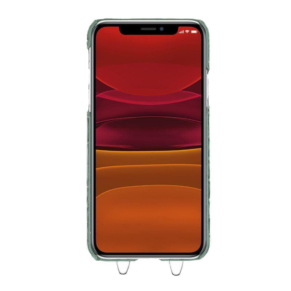 Saff iPhone 11 Pro Max Leather Case with Shoulder Strap