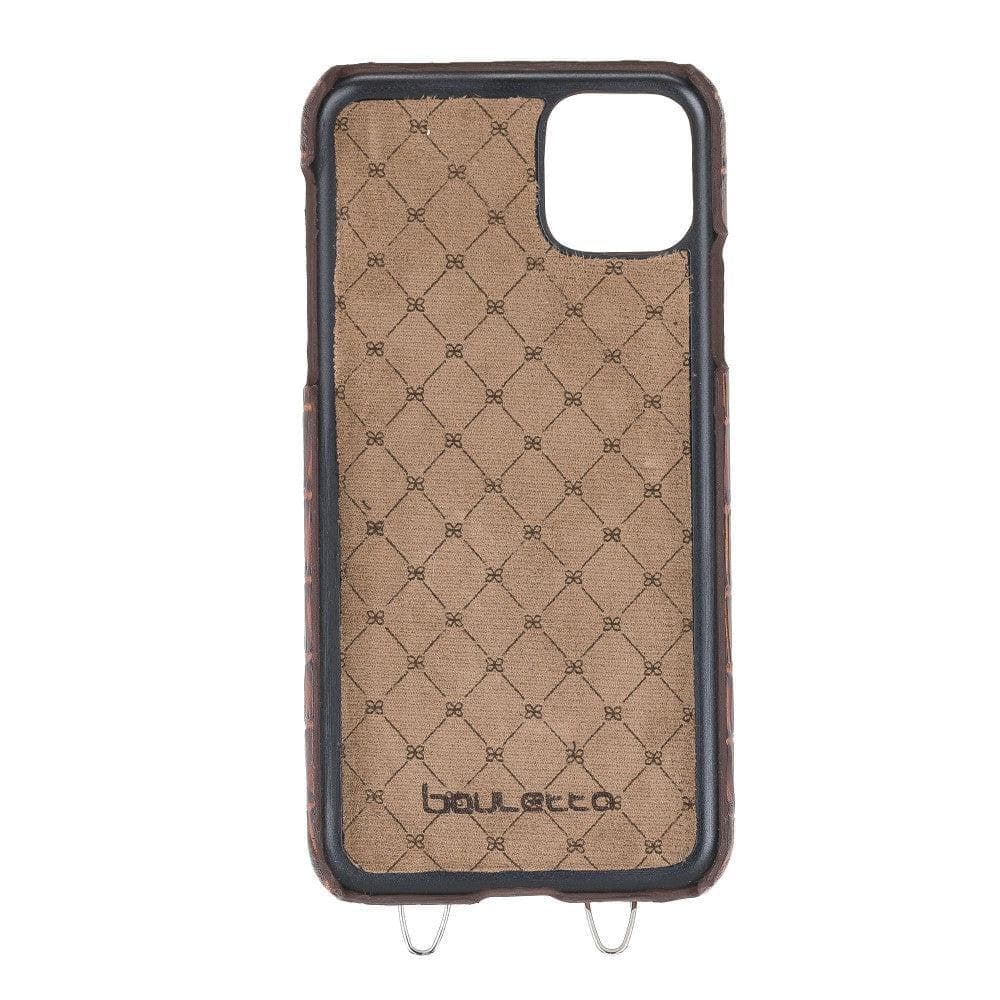 Saff iPhone 11 Pro Max Leather Case with Shoulder Strap