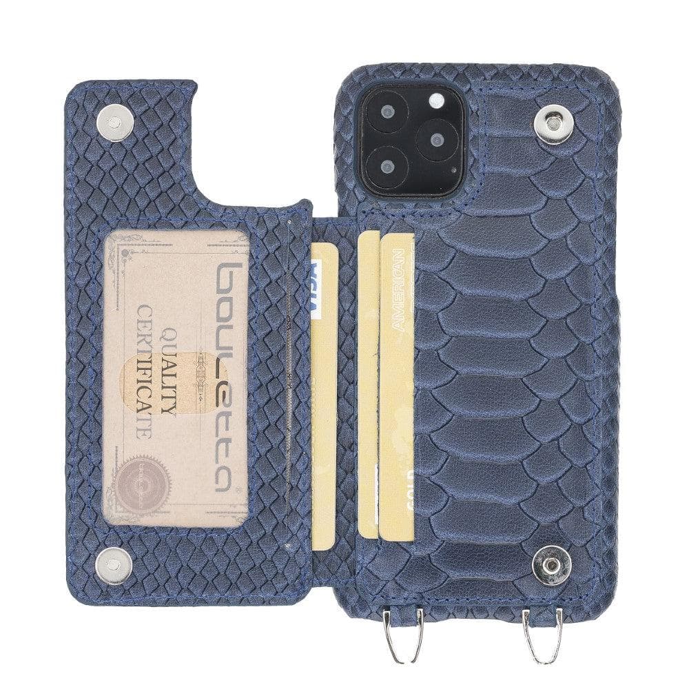 Saff iPhone 11 Pro Max Leather Case with Shoulder Strap