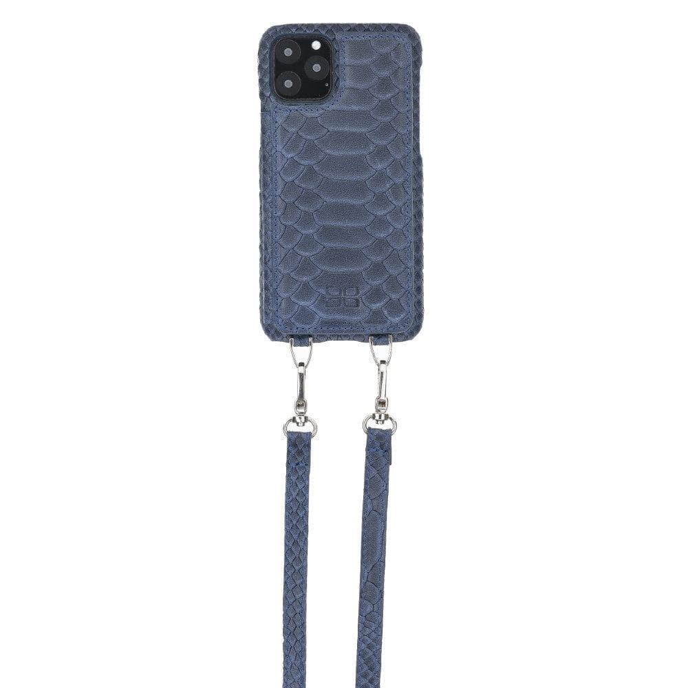 Saff iPhone 11 Pro Max Leather Case with Shoulder Strap