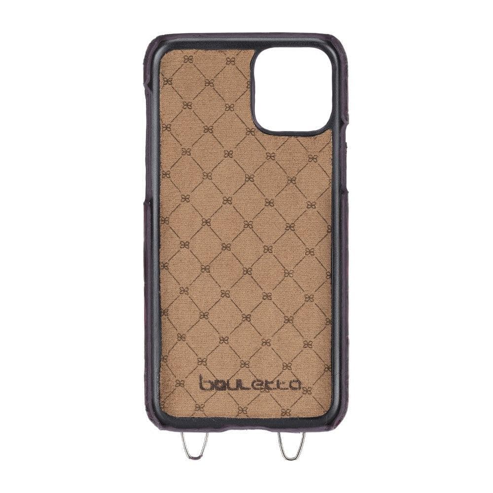 Saff iPhone 11 Pro Max Leather Case with Shoulder Strap