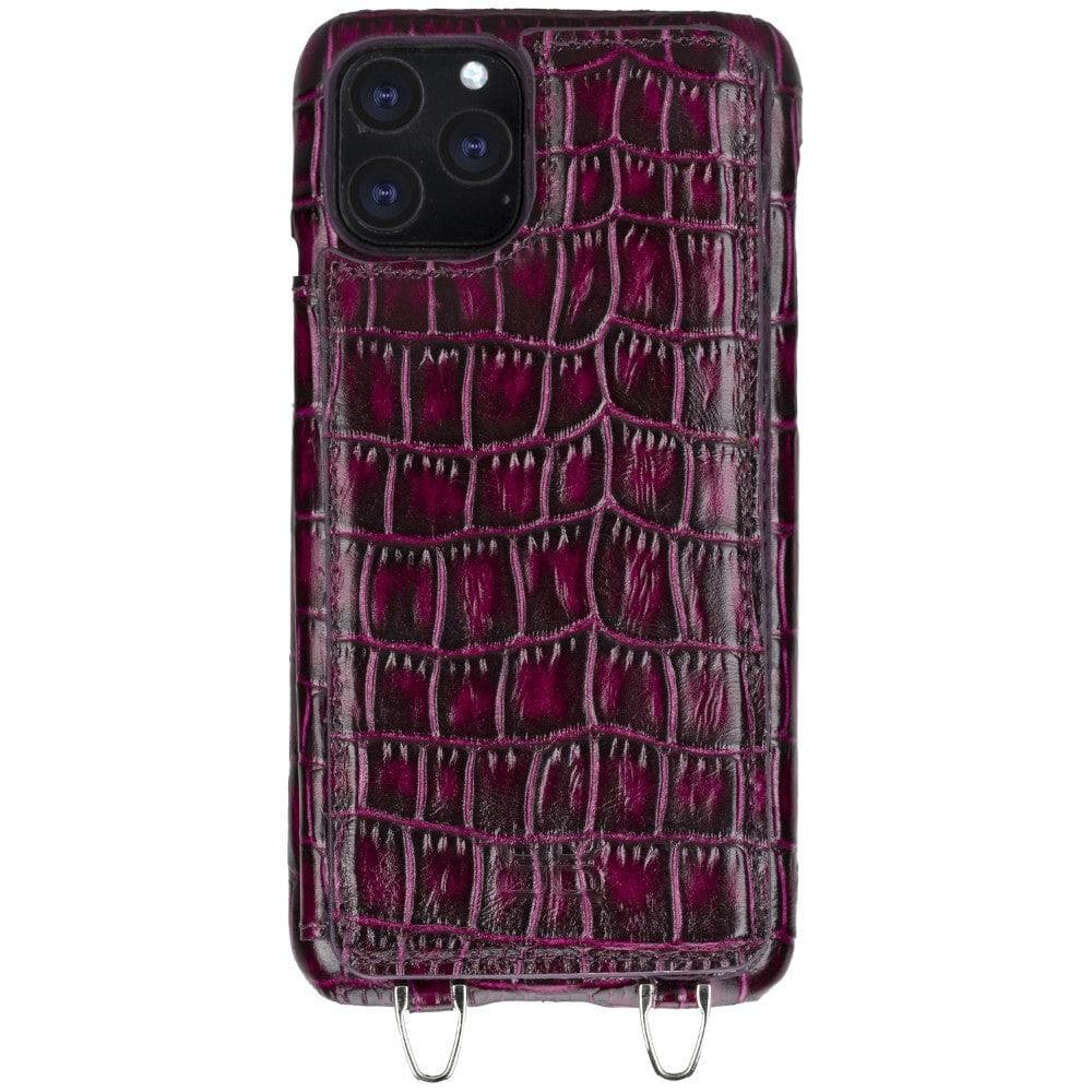Saff iPhone 11 Pro Max Leather Case with Shoulder Strap