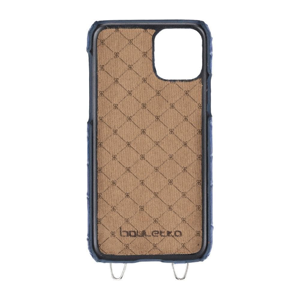 Saff iPhone 11 Pro Max Leather Case with Shoulder Strap