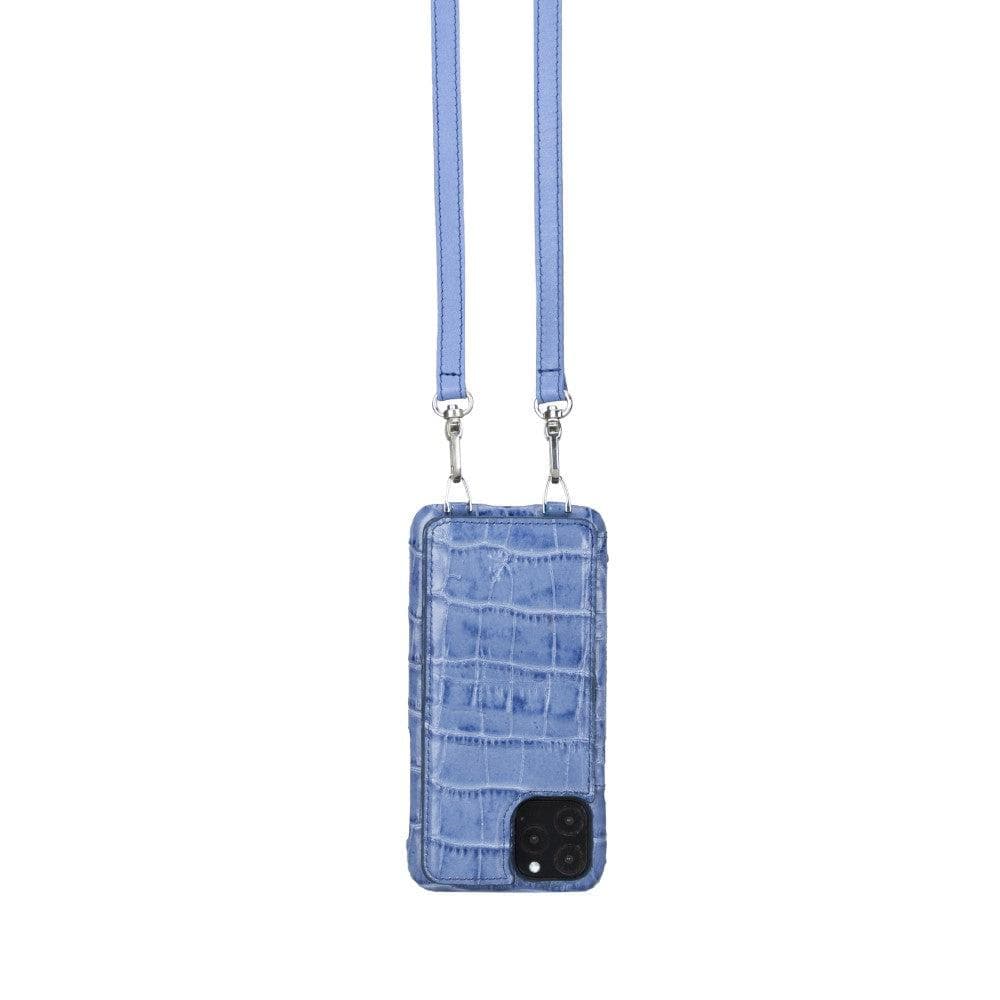 Saff iPhone 11 Pro Max Leather Case with Shoulder Strap