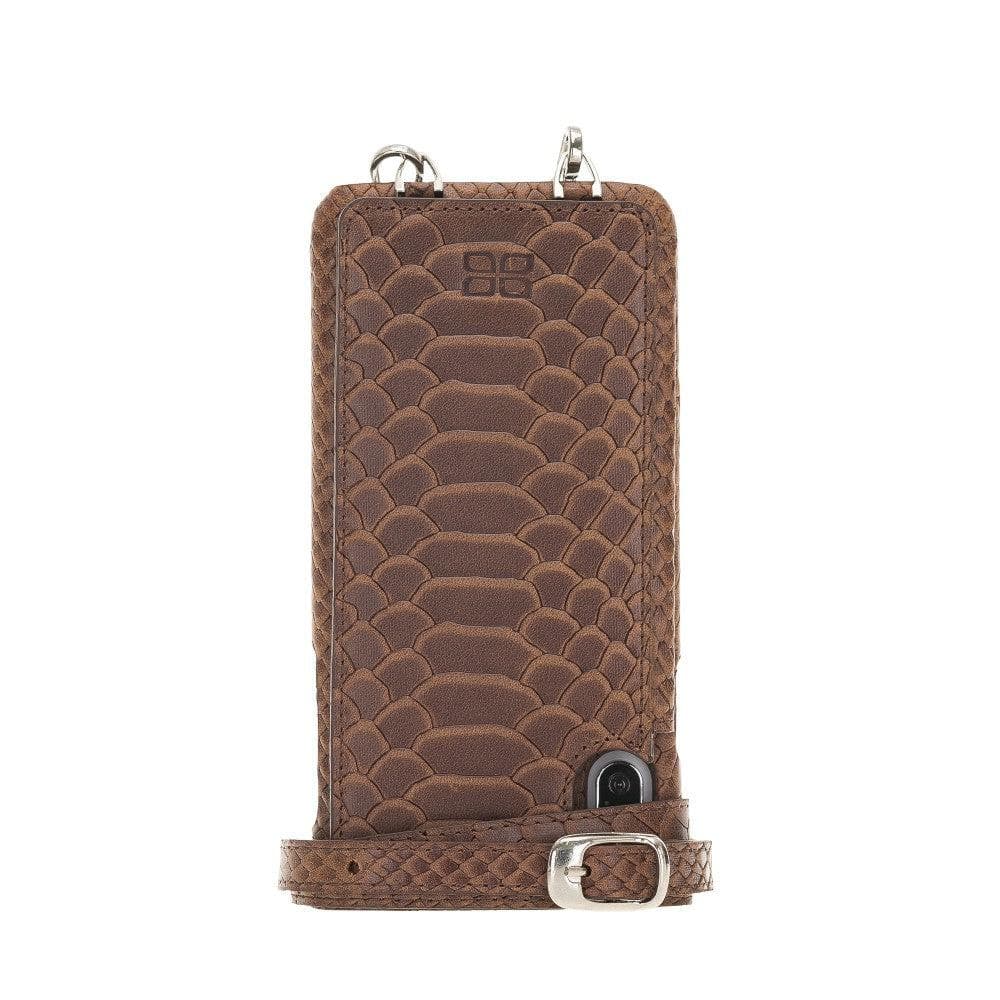 Saff iPhone XS Max Leather Case with Shoulder Strap