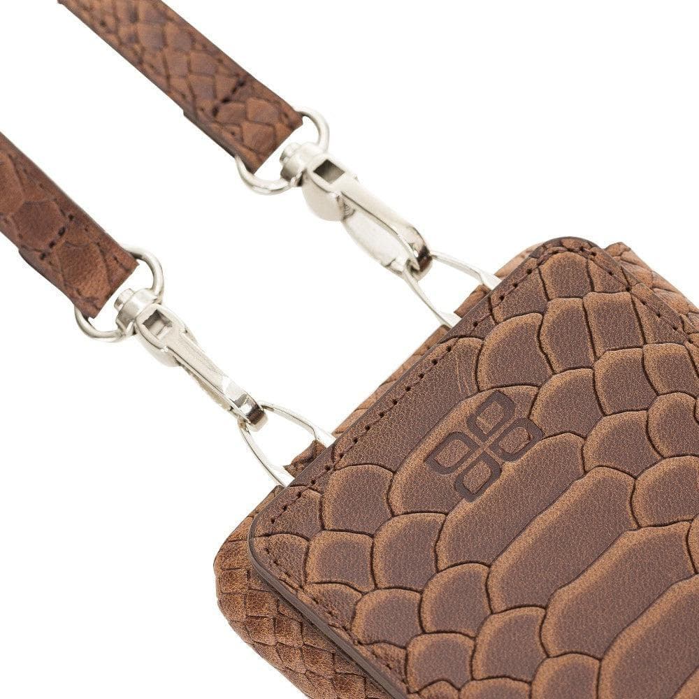 Saff iPhone XS Max Leather Case with Shoulder Strap