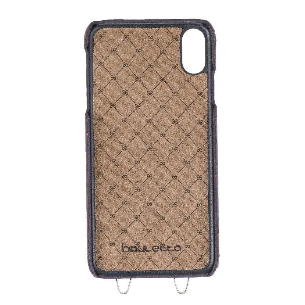 Saff iPhone XS Max Leather Case with Shoulder Strap