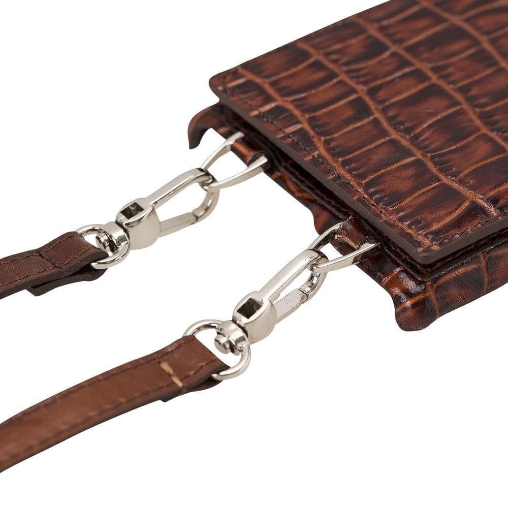 Saff iPhone XS Max Leather Case with Shoulder Strap