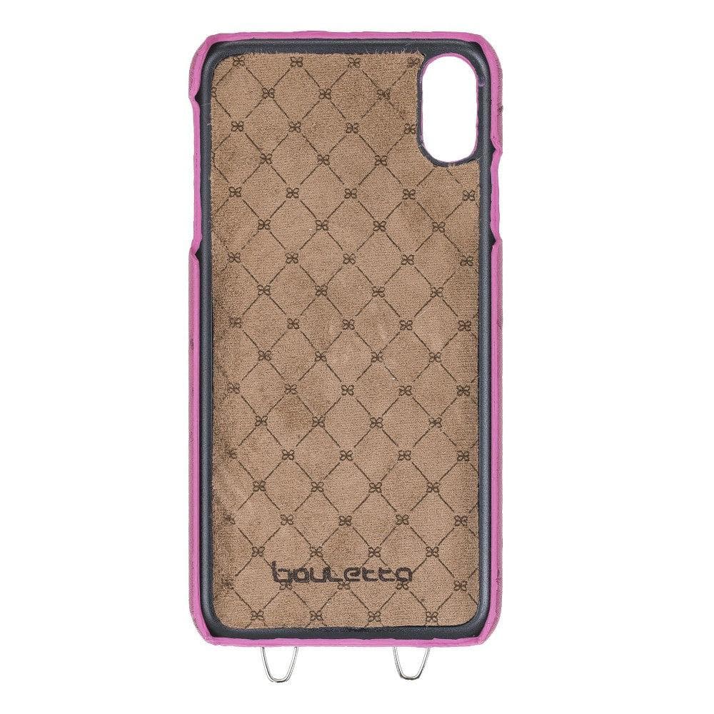 Saff iPhone XS Max Leather Case with Shoulder Strap
