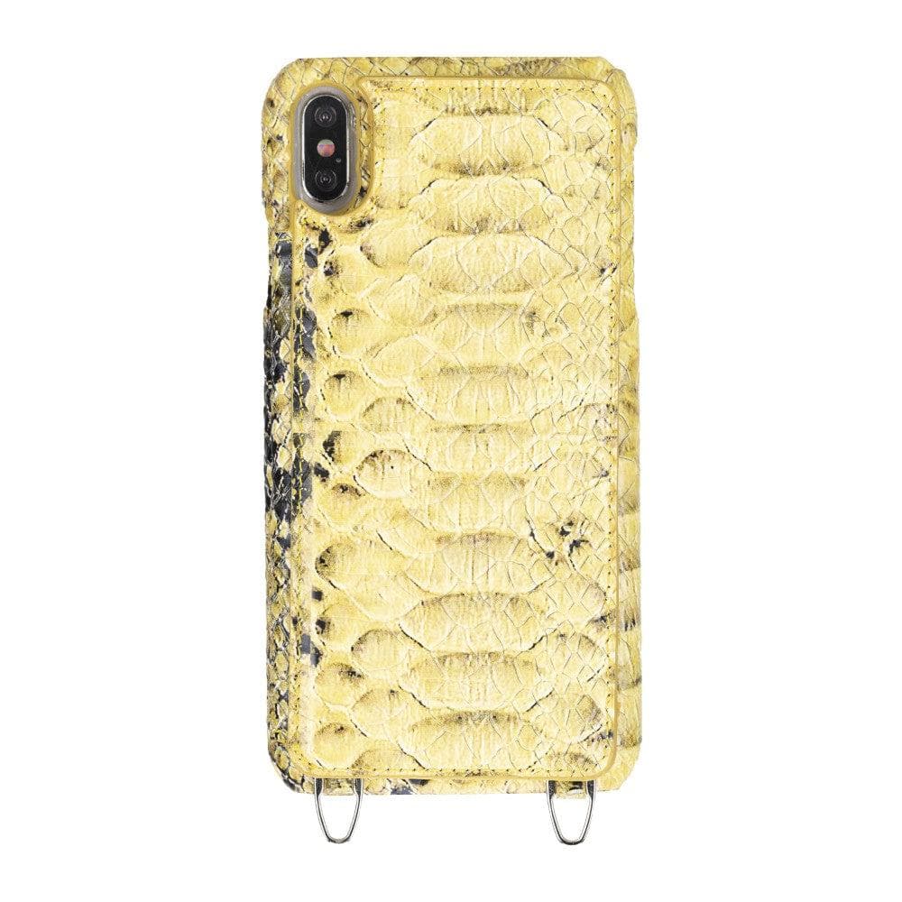 Saff iPhone XS Max Leather Case with Shoulder Strap
