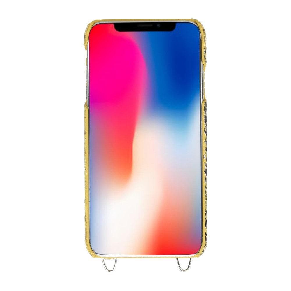 Saff iPhone XS Max Leather Case with Shoulder Strap