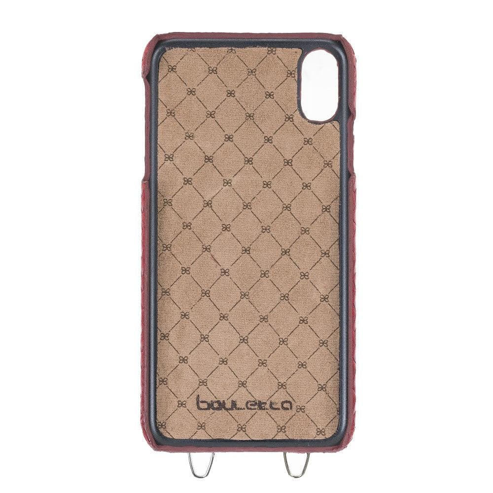 Saff iPhone XS Max Leather Case with Shoulder Strap