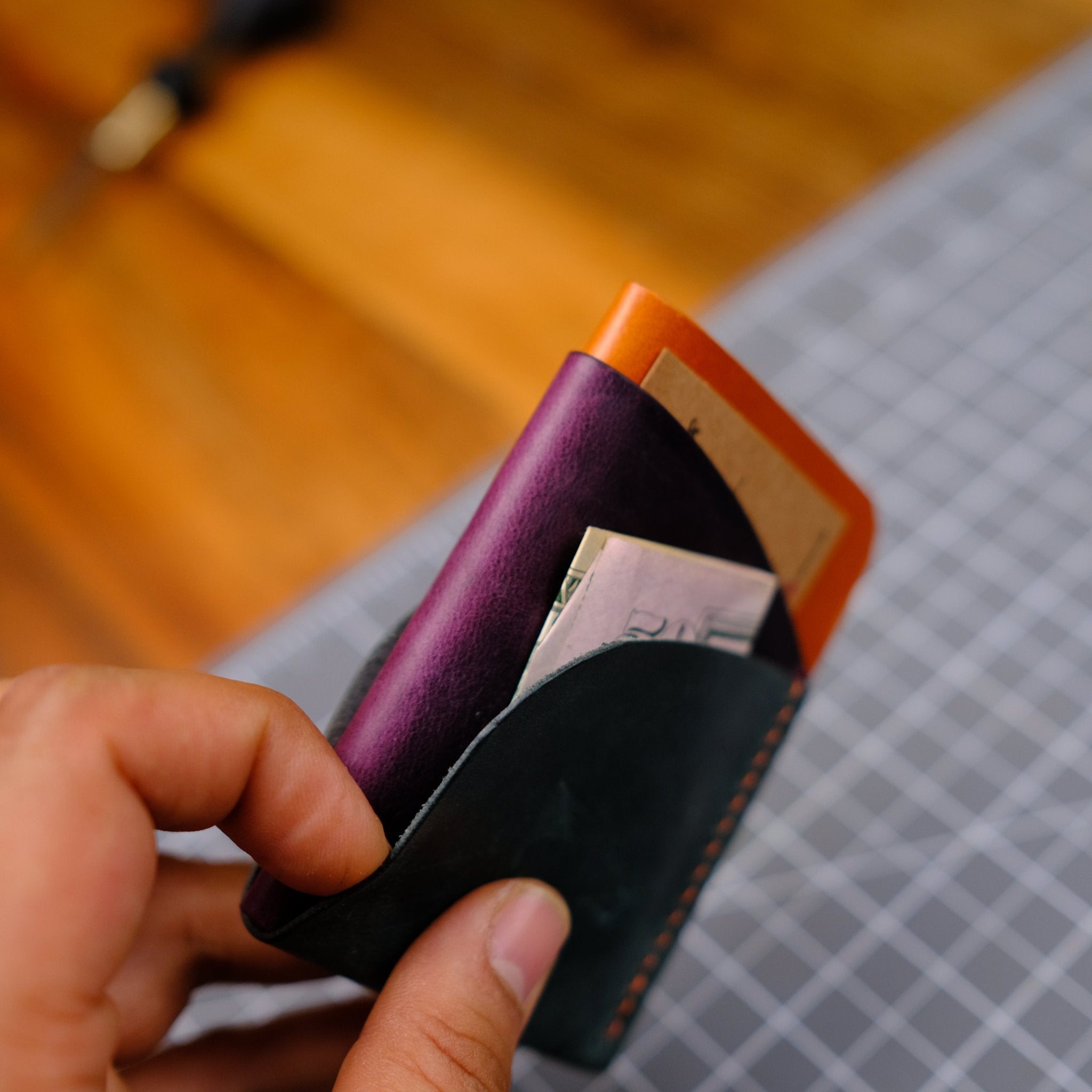 Pocket Herkulu Leather Card Holder M İ N T   Unique Gift Ideas   Boyfriend Gift   Girlfriend Gift   Father Gift