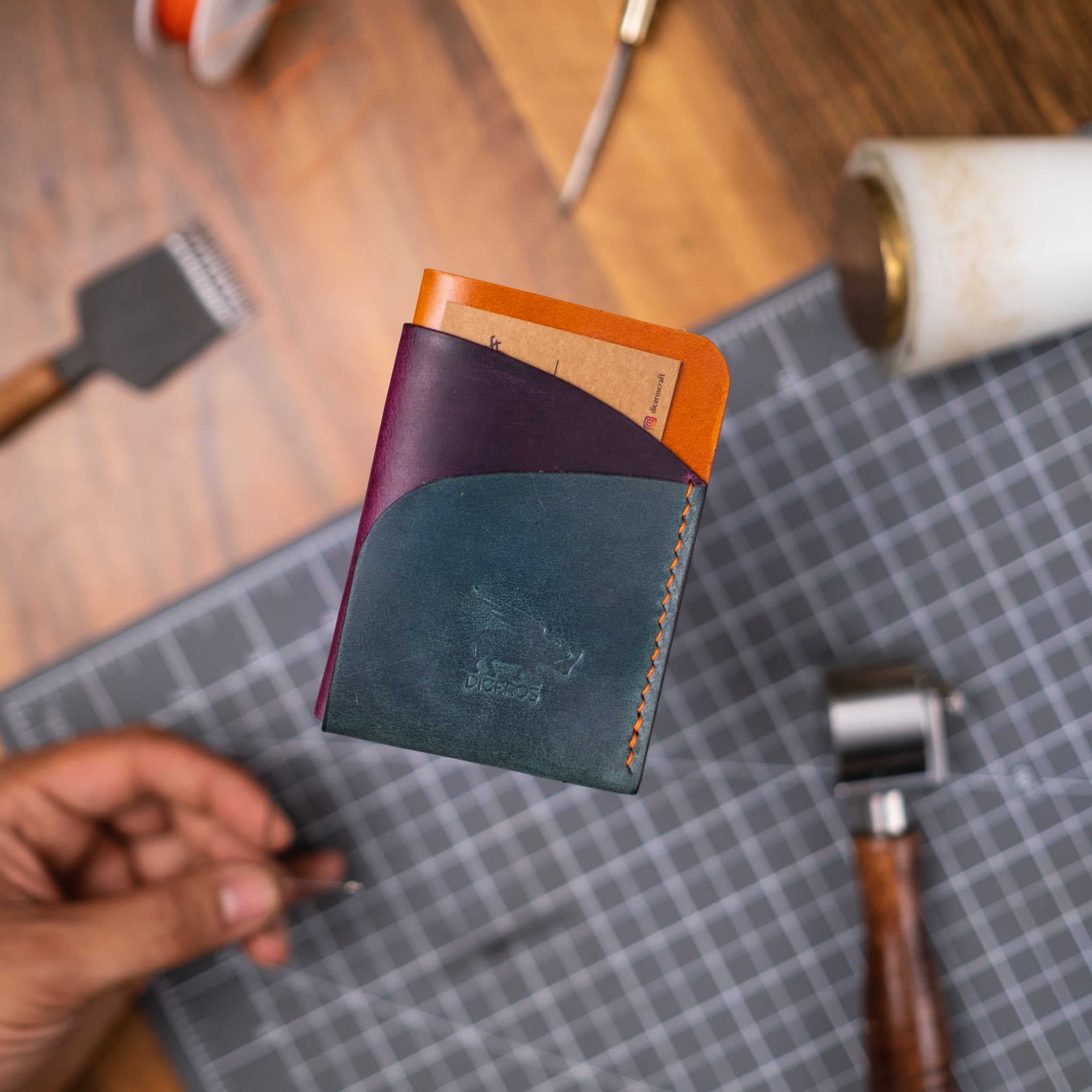 Pocket Herkulu Leather Card Holder M İ N T   Unique Gift Ideas   Boyfriend Gift   Girlfriend Gift   Father Gift