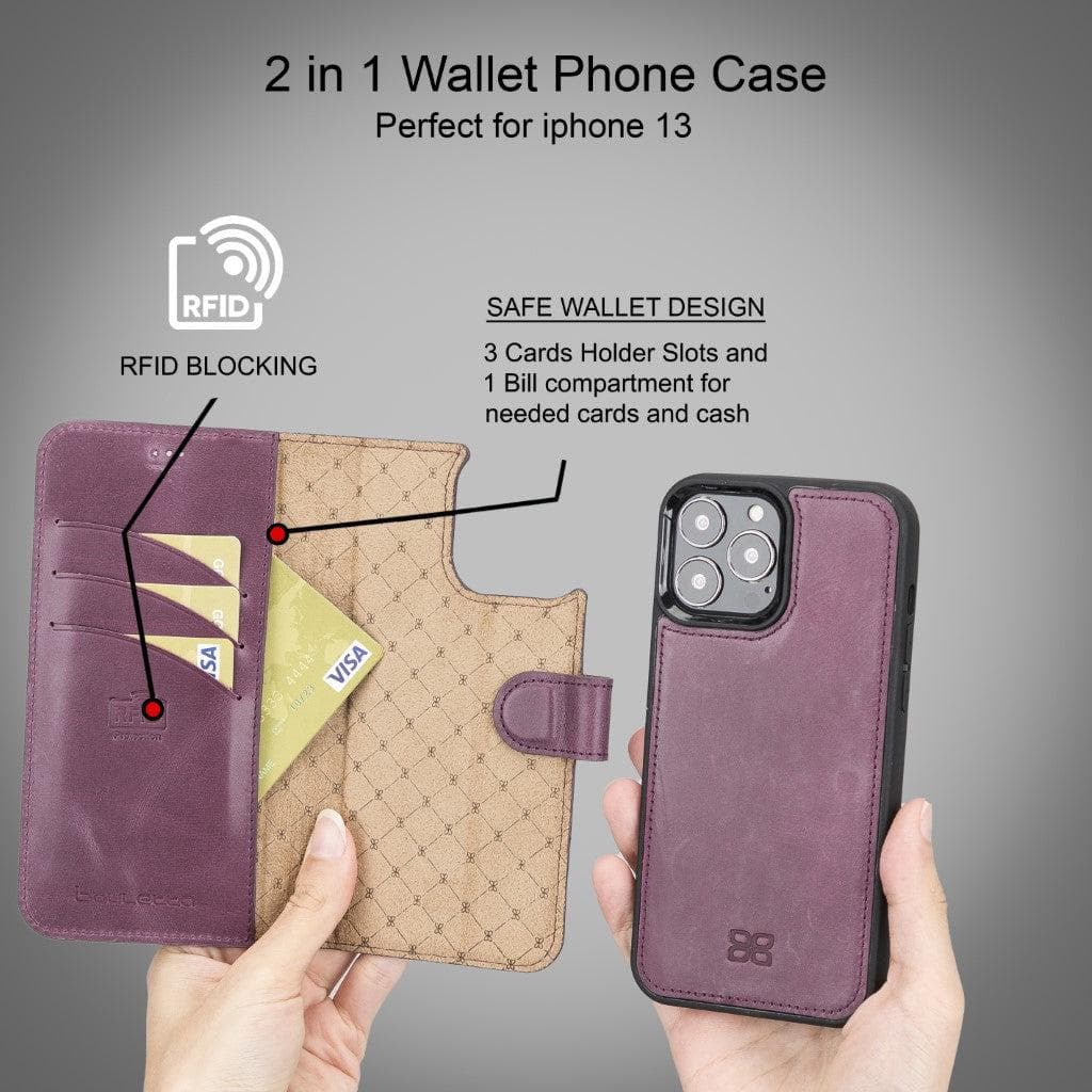 Magic iPhone 13 Leather Detachable Wallet Case