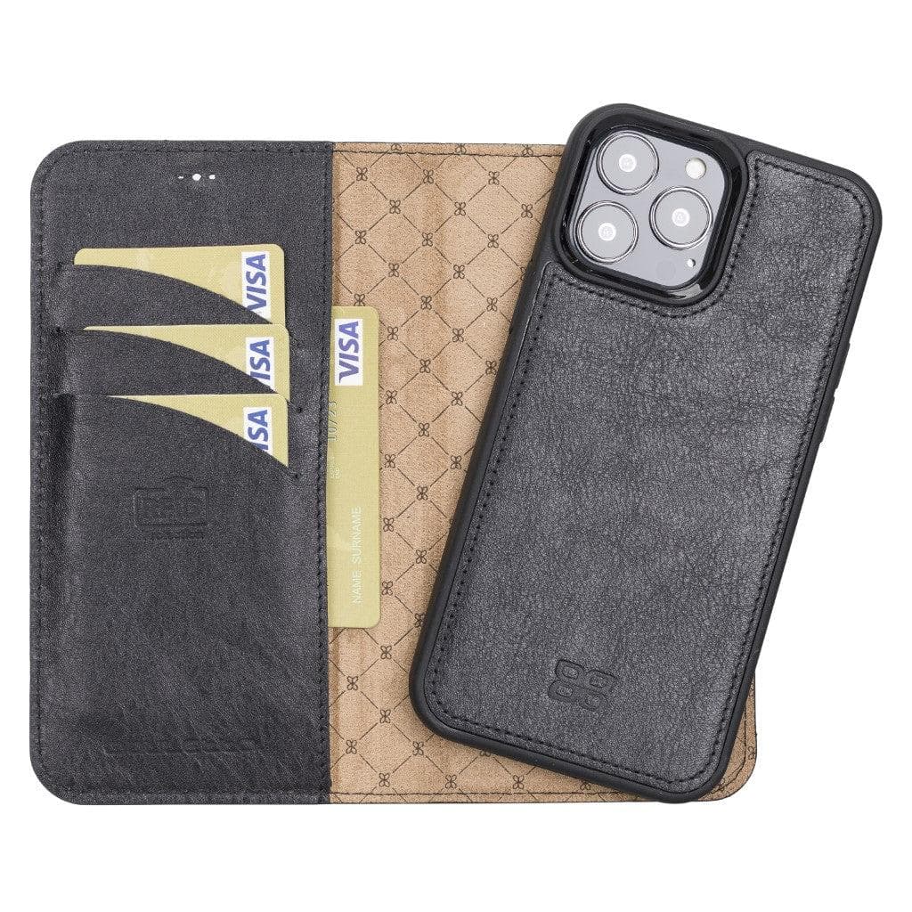 Magic iPhone 13 Pro Max Leather Detachable Wallet Case