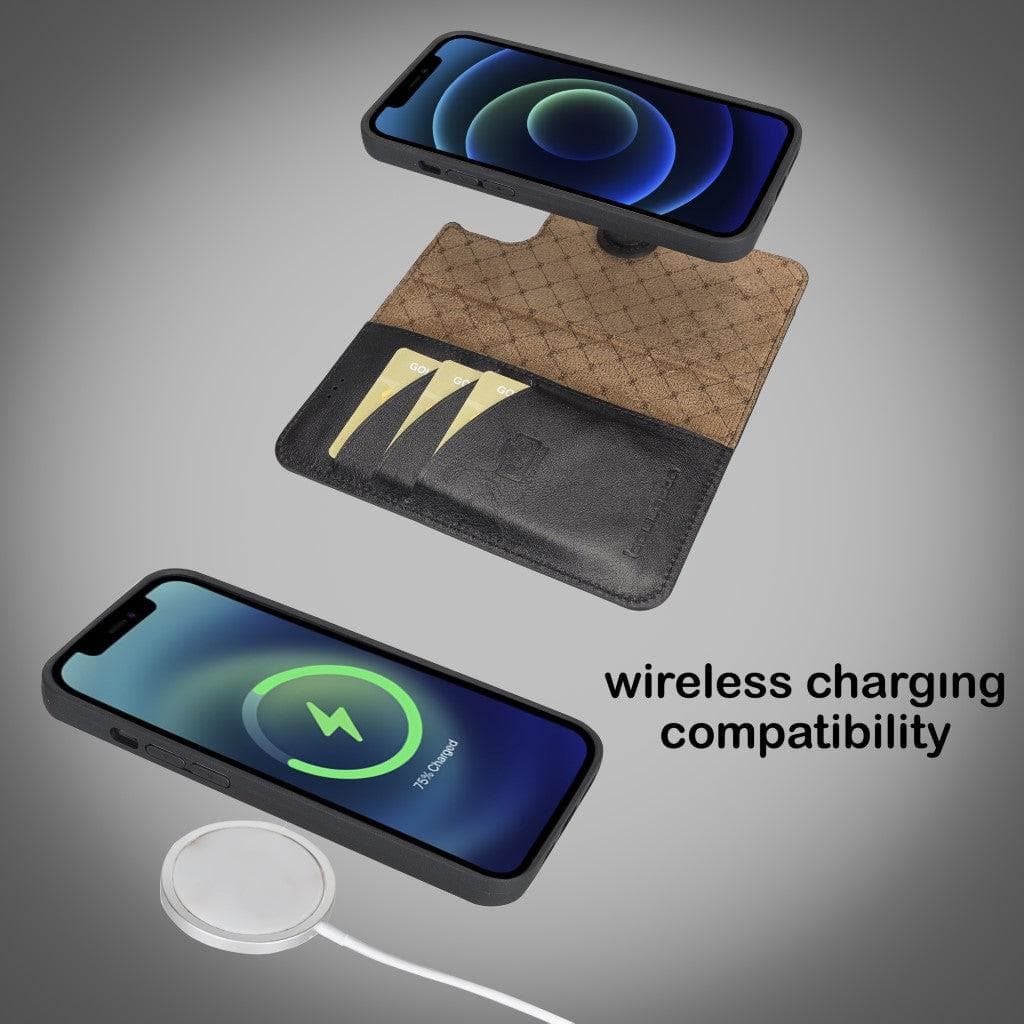 Magic iPhone 13 Pro Max Leather Detachable Wallet Case