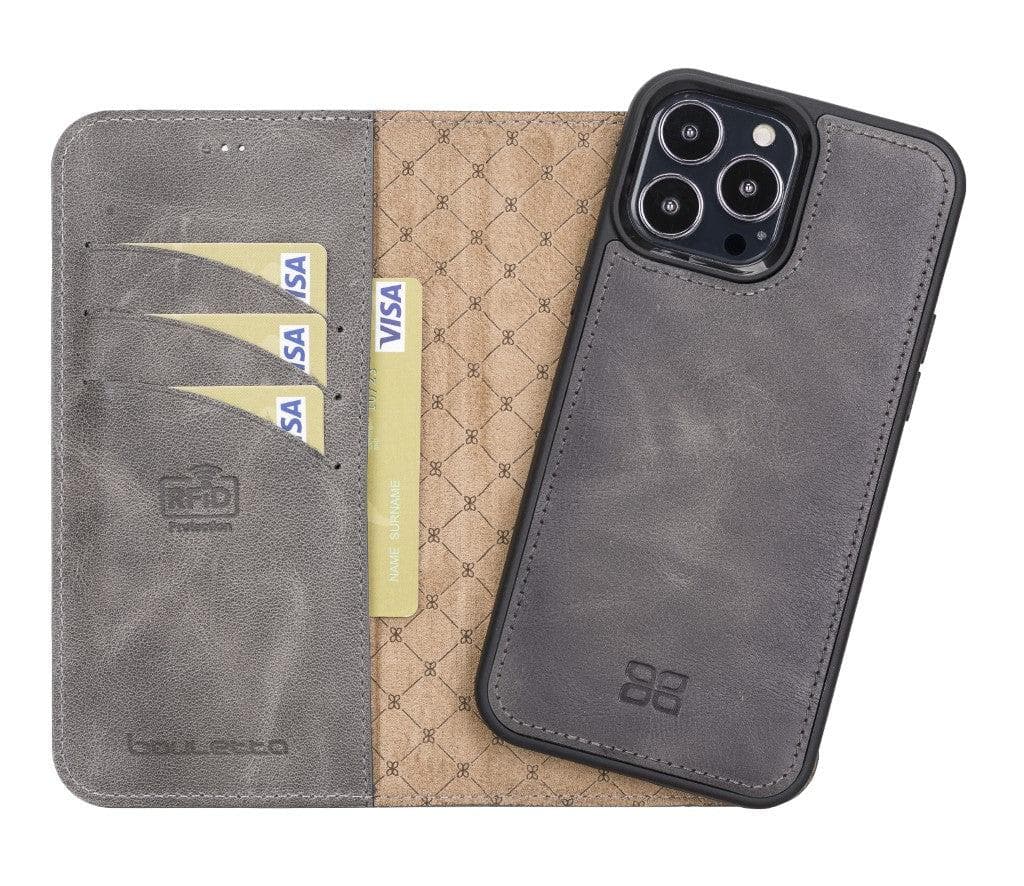 Magic iPhone 13 Pro Max Leather Detachable Wallet Case