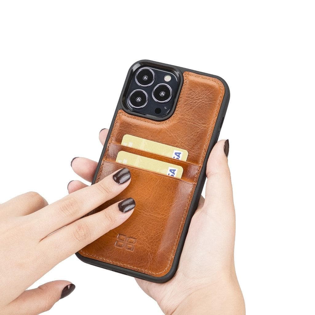 Flex Cover Leather iPhone 13 Pro Max Case with Card Holder