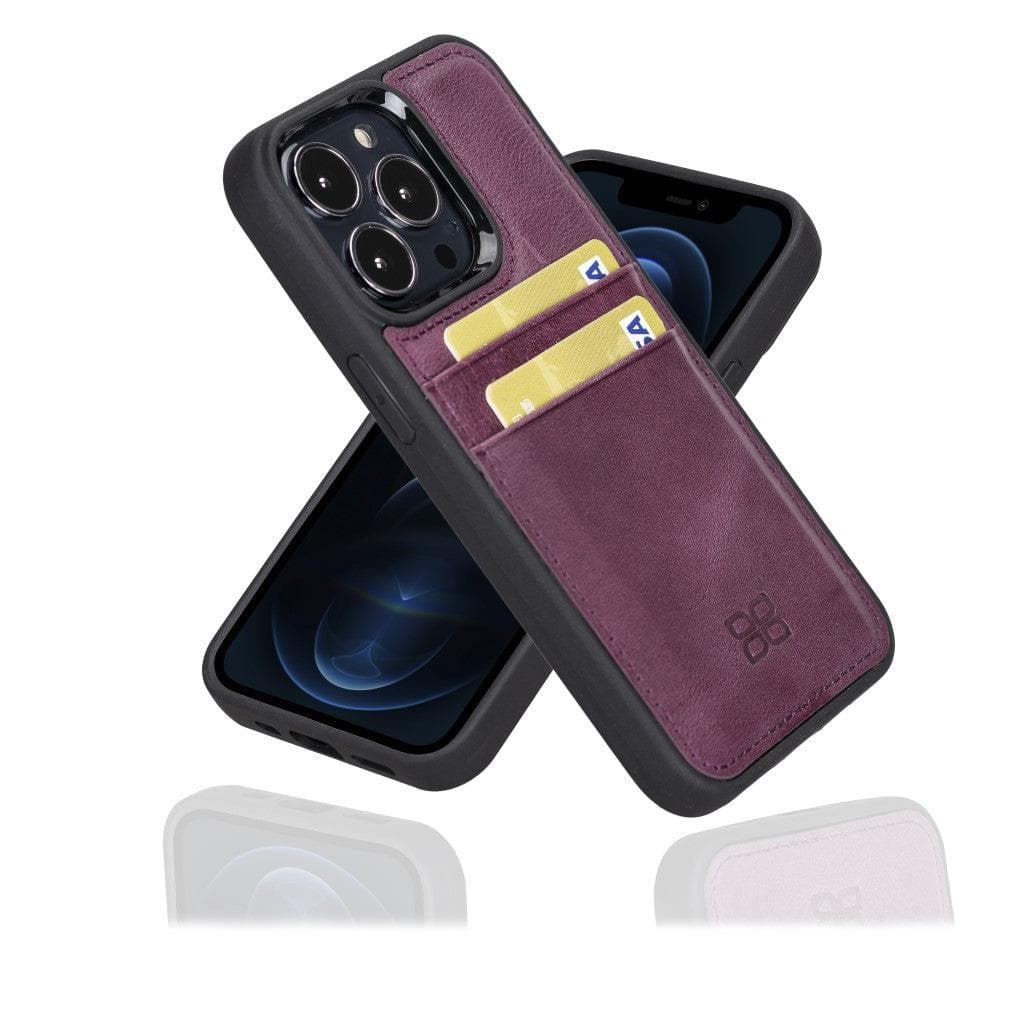 Flex Cover Leather iPhone 13 Pro Case with Card Holder