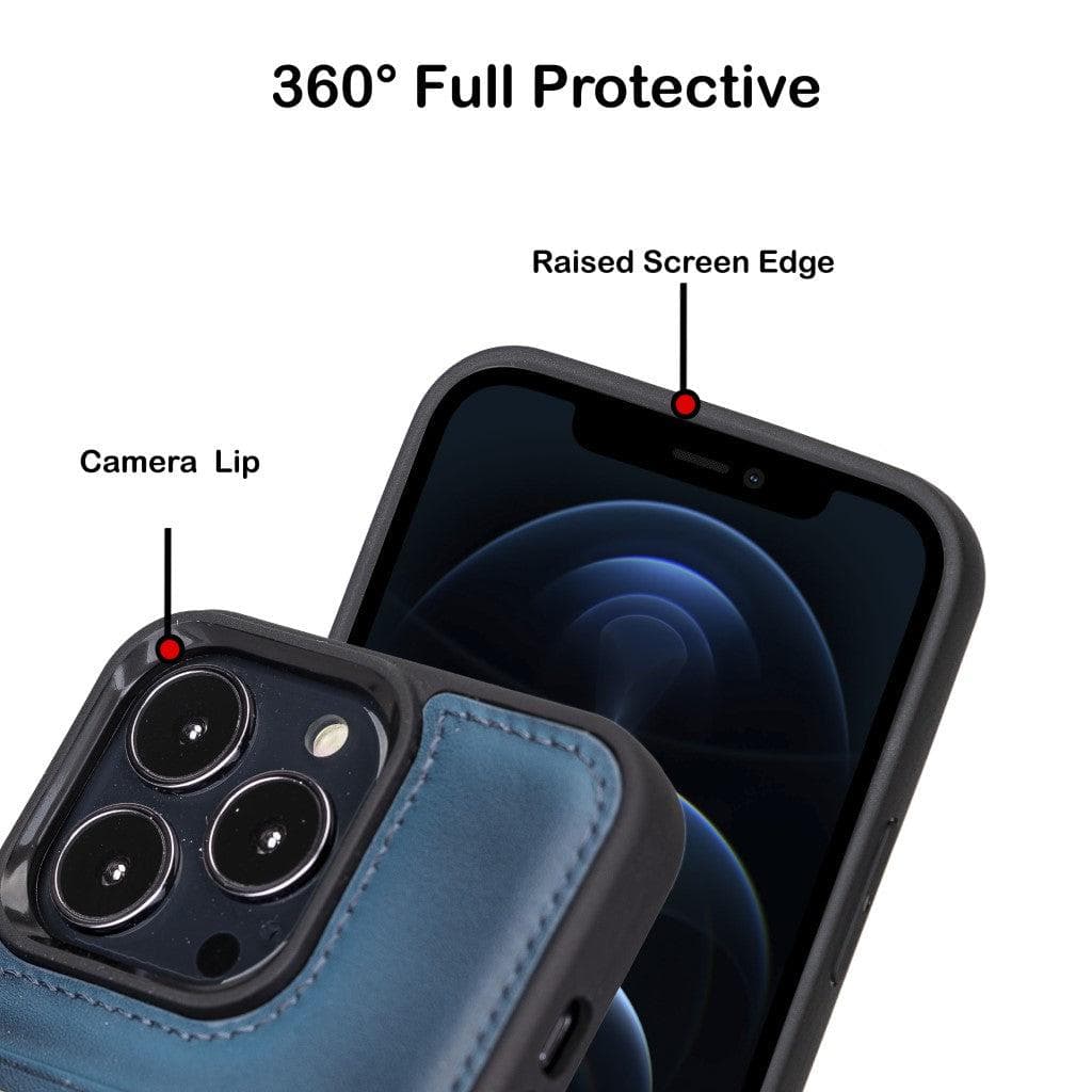 Flex Cover Leather iPhone 13 Pro Max Case with Card Holder