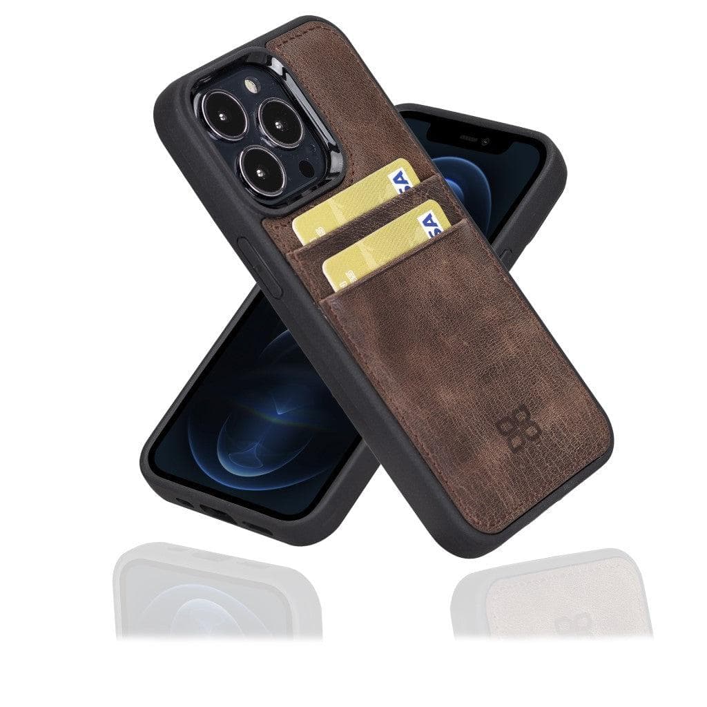 Flex Cover Leather iPhone 13 Pro Case with Card Holder