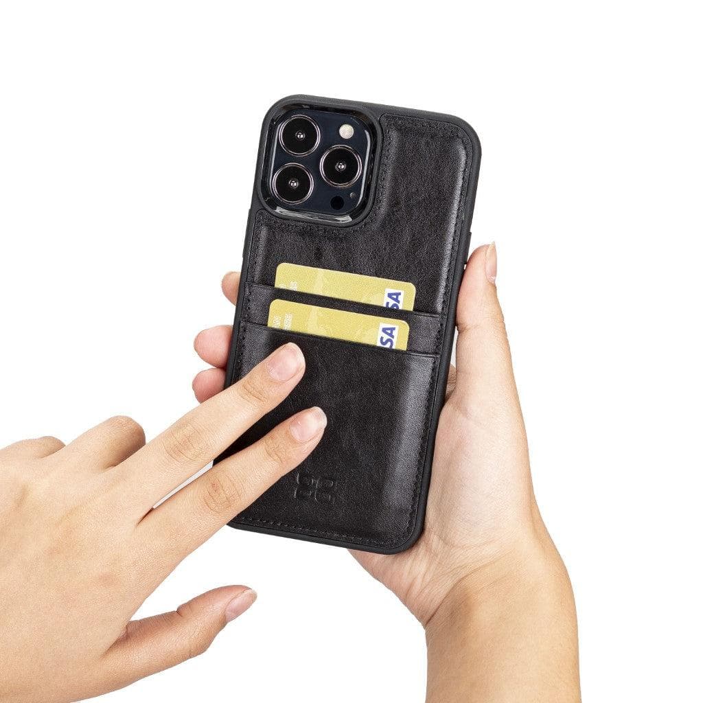 Flex Cover Leather iPhone 13 Pro Max Case with Card Holder