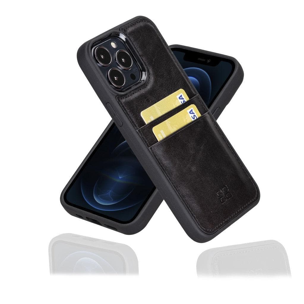 Flex Cover Leather iPhone 13 Pro Max Case with Card Holder