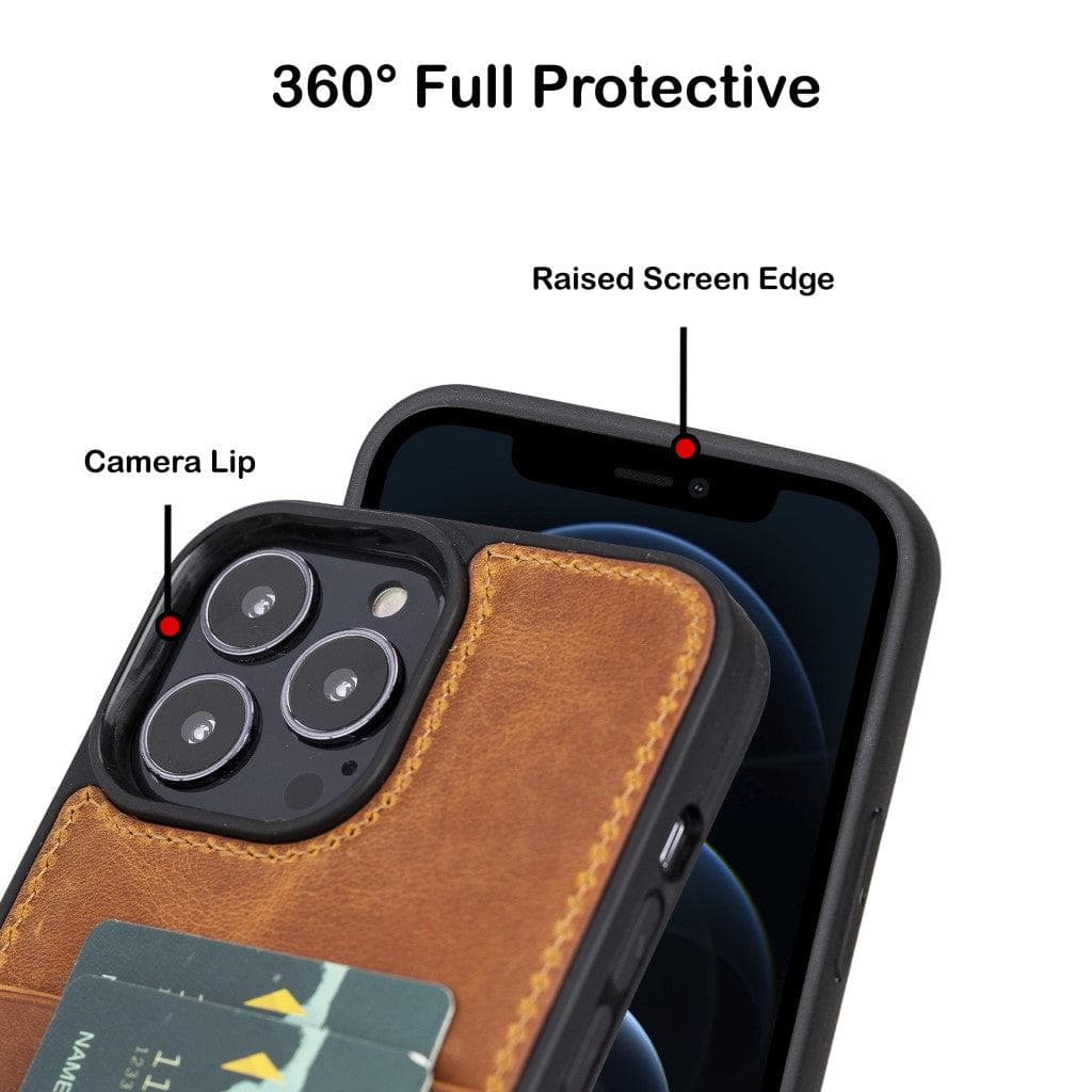Flex Cover Leather iPhone 13 Pro Max Case with Card Holder