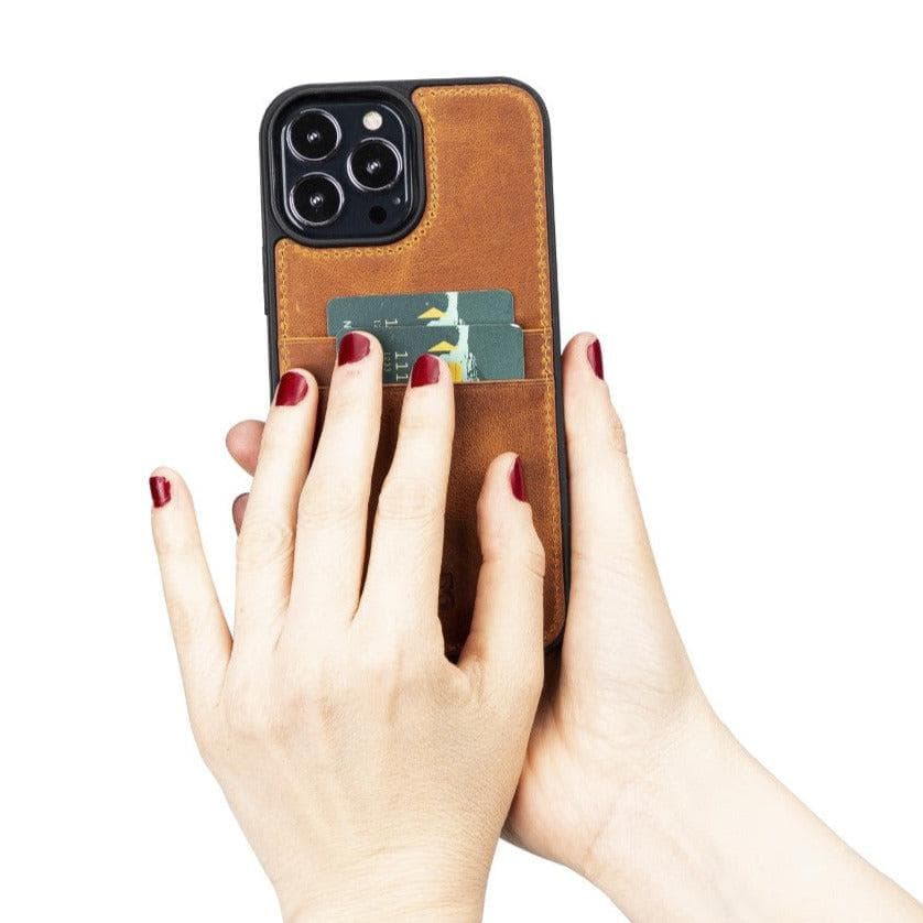 Flex Cover Leather iPhone 13 Case with Card Holder