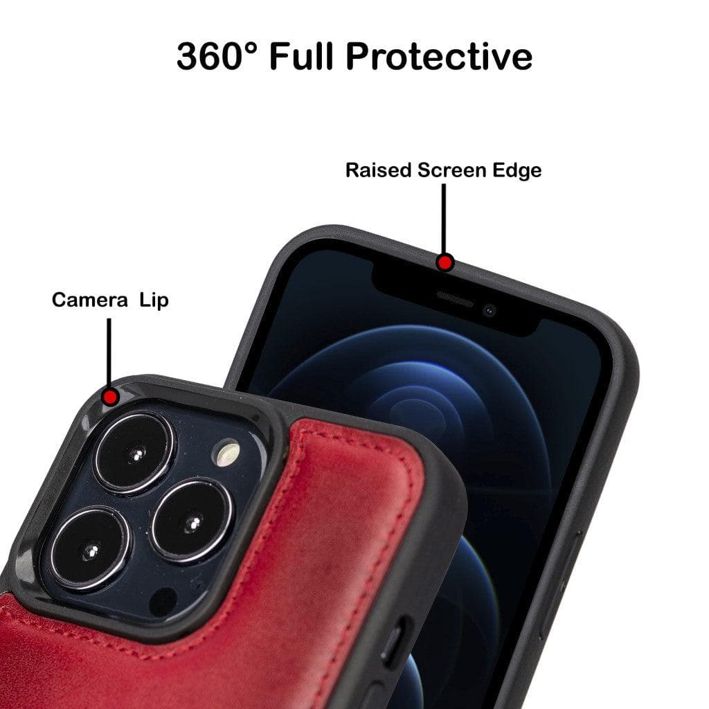 Flex Cover Leather iPhone 13 Pro Max Case with Card Holder