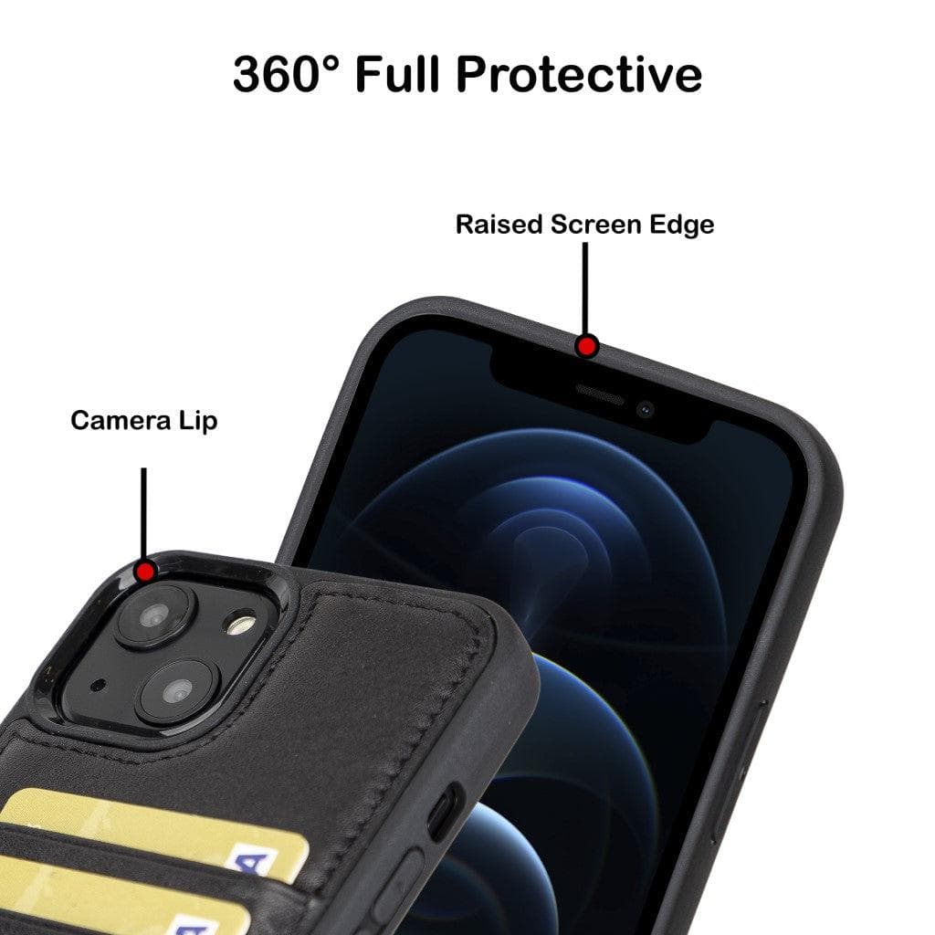 Flex Cover Leather iPhone 13 Pro Max Case with Card Holder