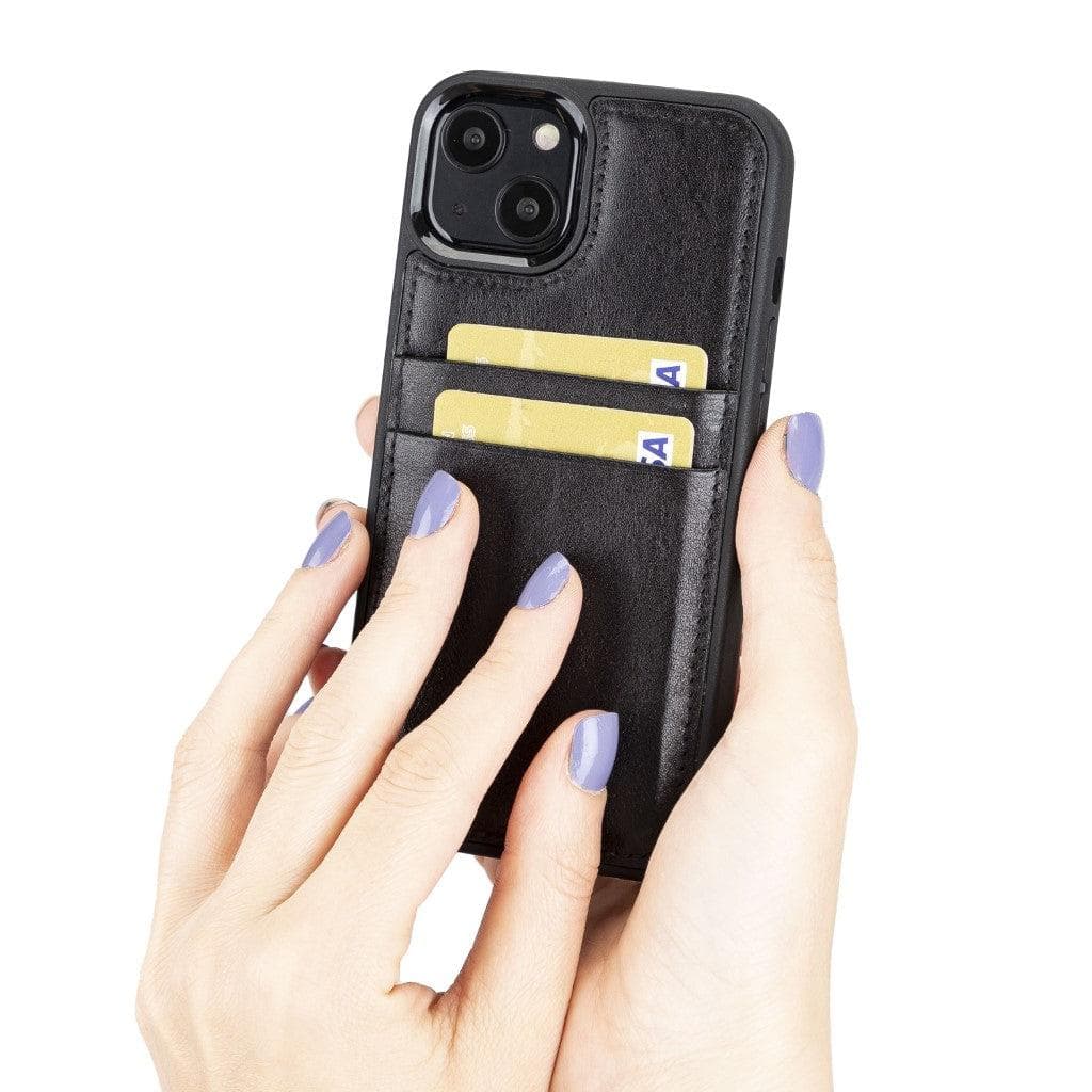 Flex Cover Leather iPhone 13 Case with Card Holder