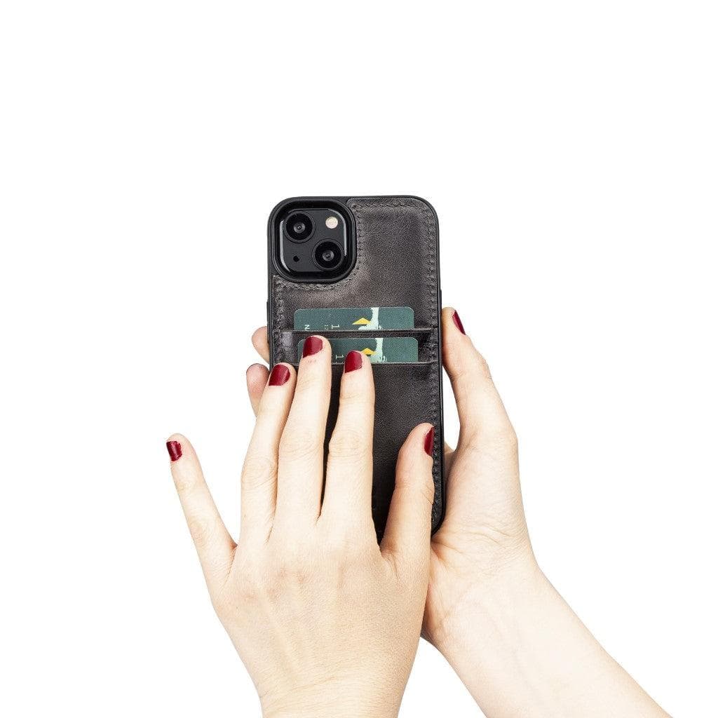 Flex Cover Leather iPhone 13 Mini Case with Card Holder