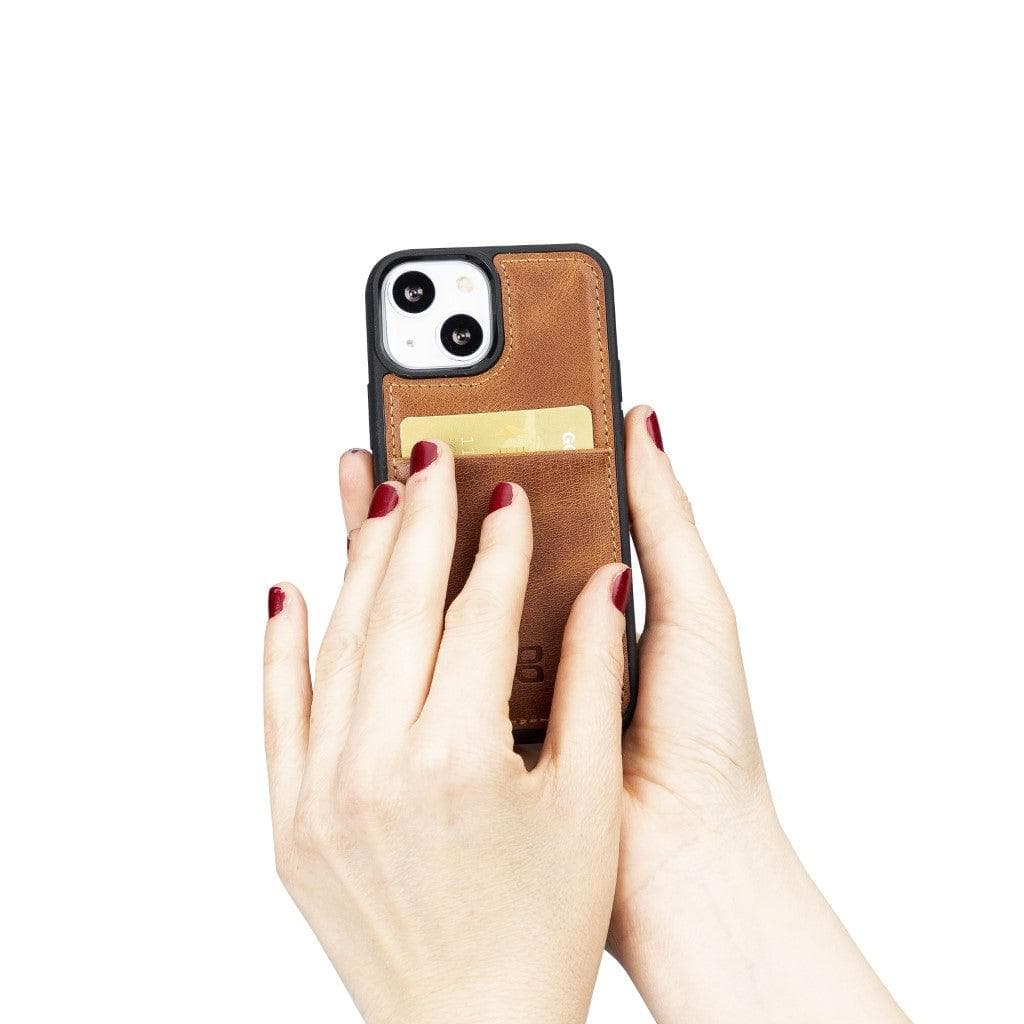 Flex Cover Leather iPhone 13 Case with Card Holder