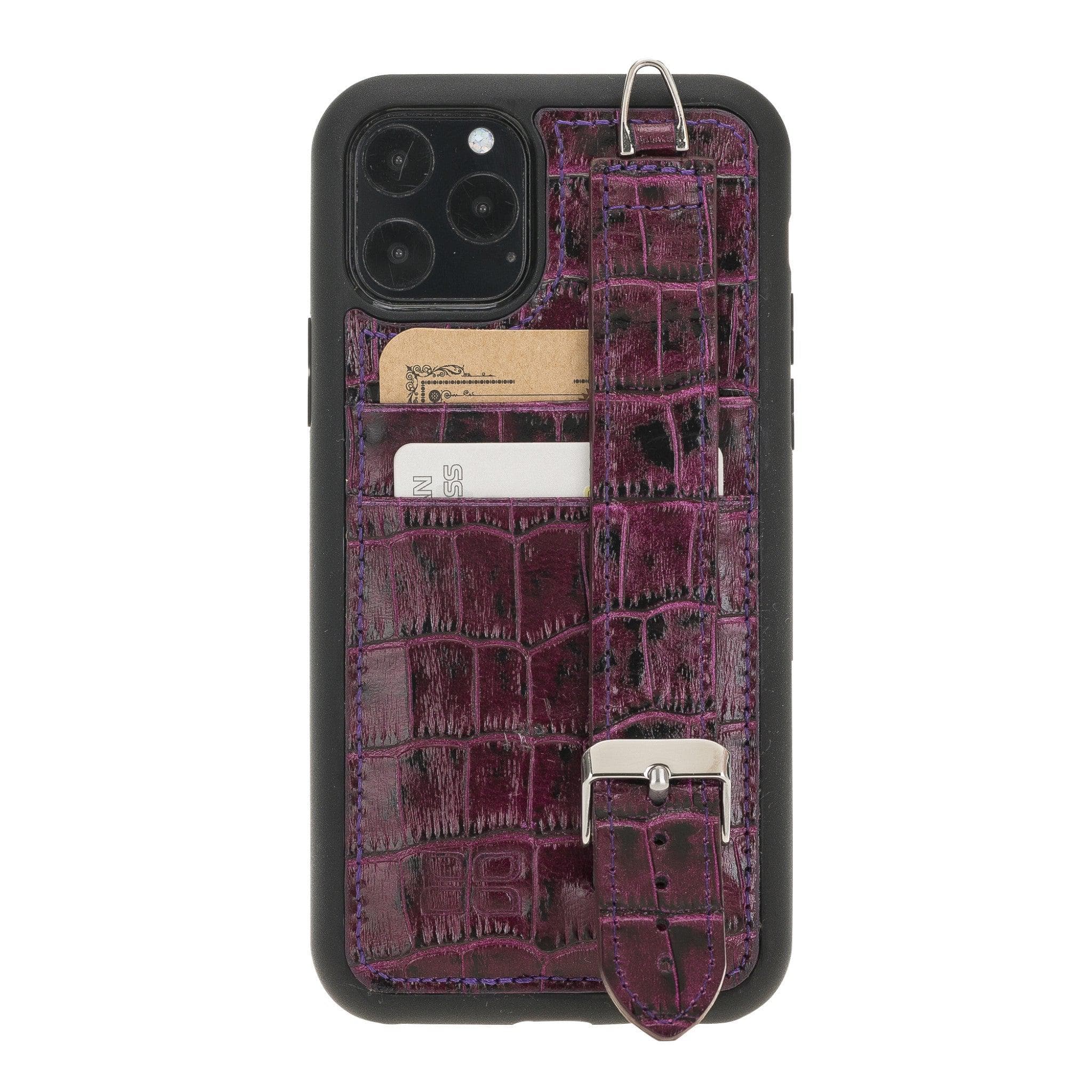 Flex Cover Leather iPhone 11 Pro Max Case with Card Holder & Hand Strap