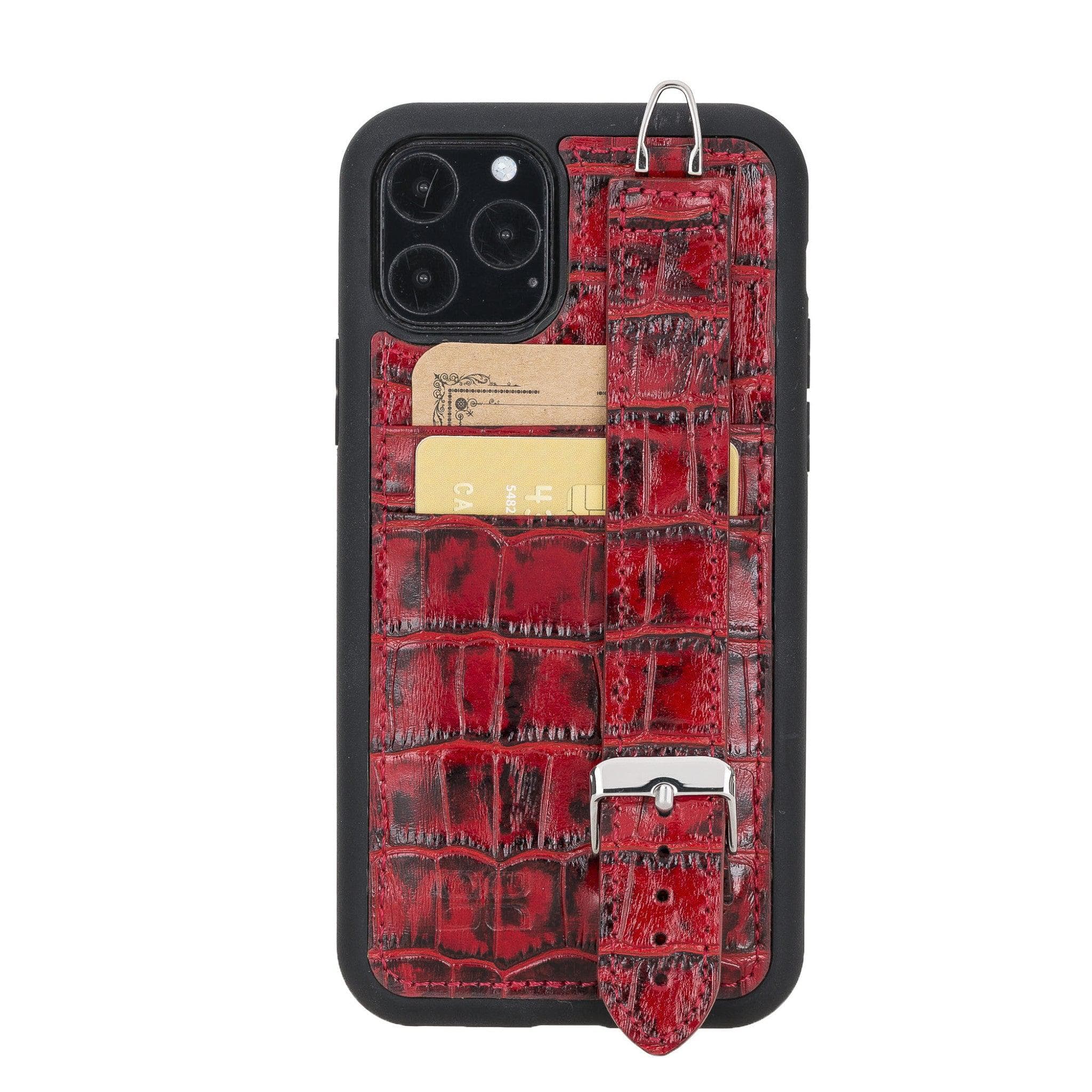 Flex Cover Leather iPhone 11 Pro Max Case with Card Holder & Hand Strap