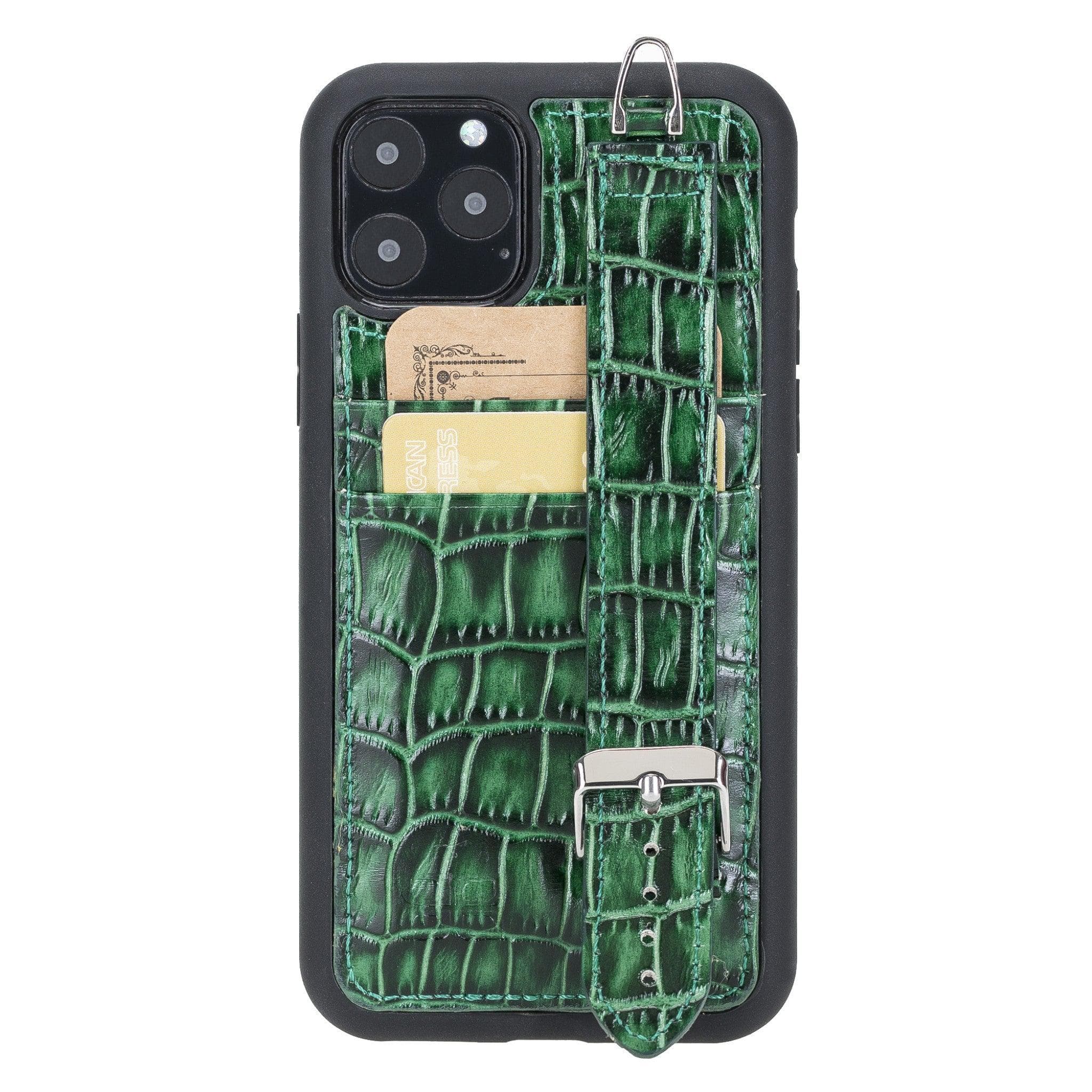 Flex Cover Leather iPhone 11 Pro Max Case with Card Holder & Hand Strap