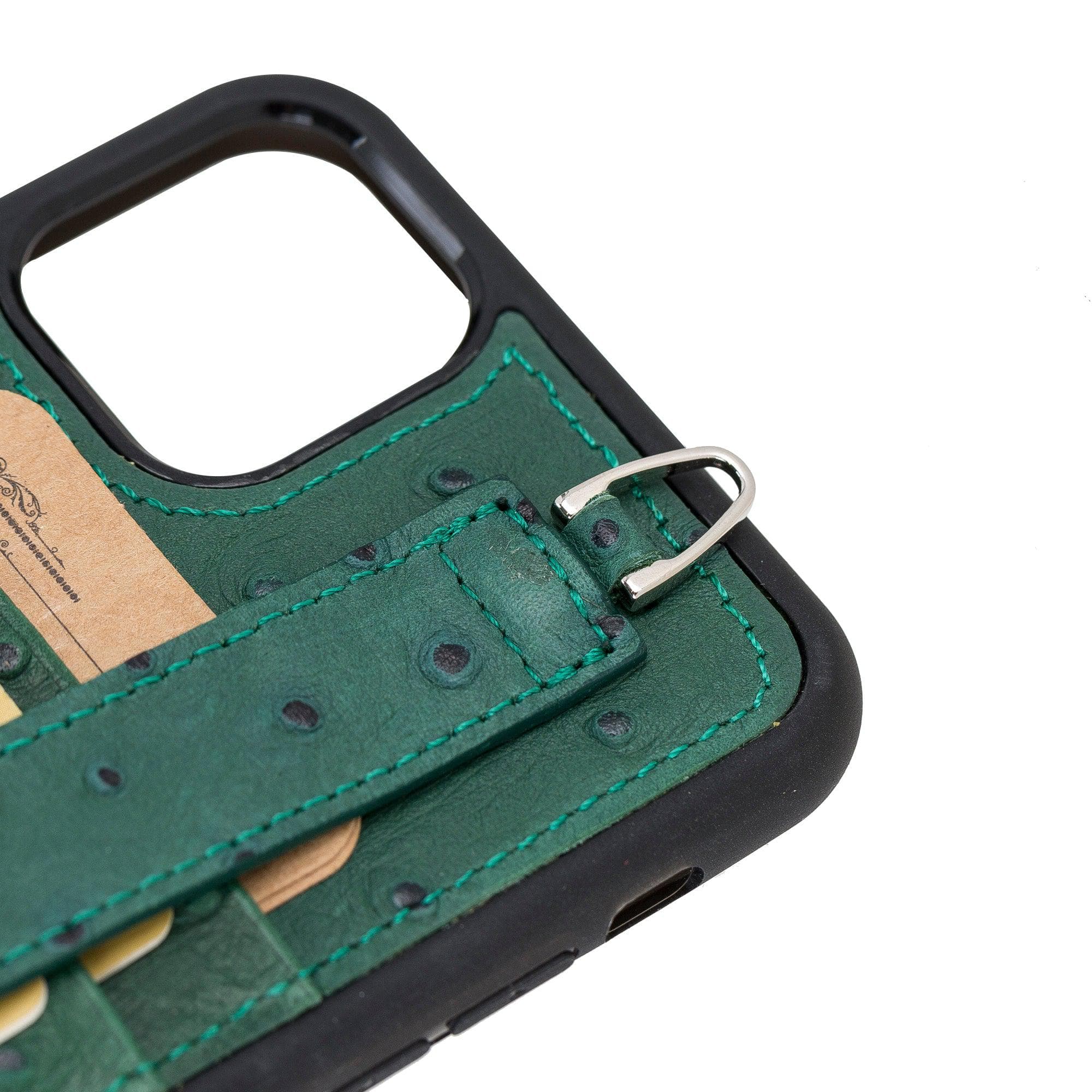 Flex Cover Leather iPhone 11 Pro Max Case with Card Holder & Hand Strap