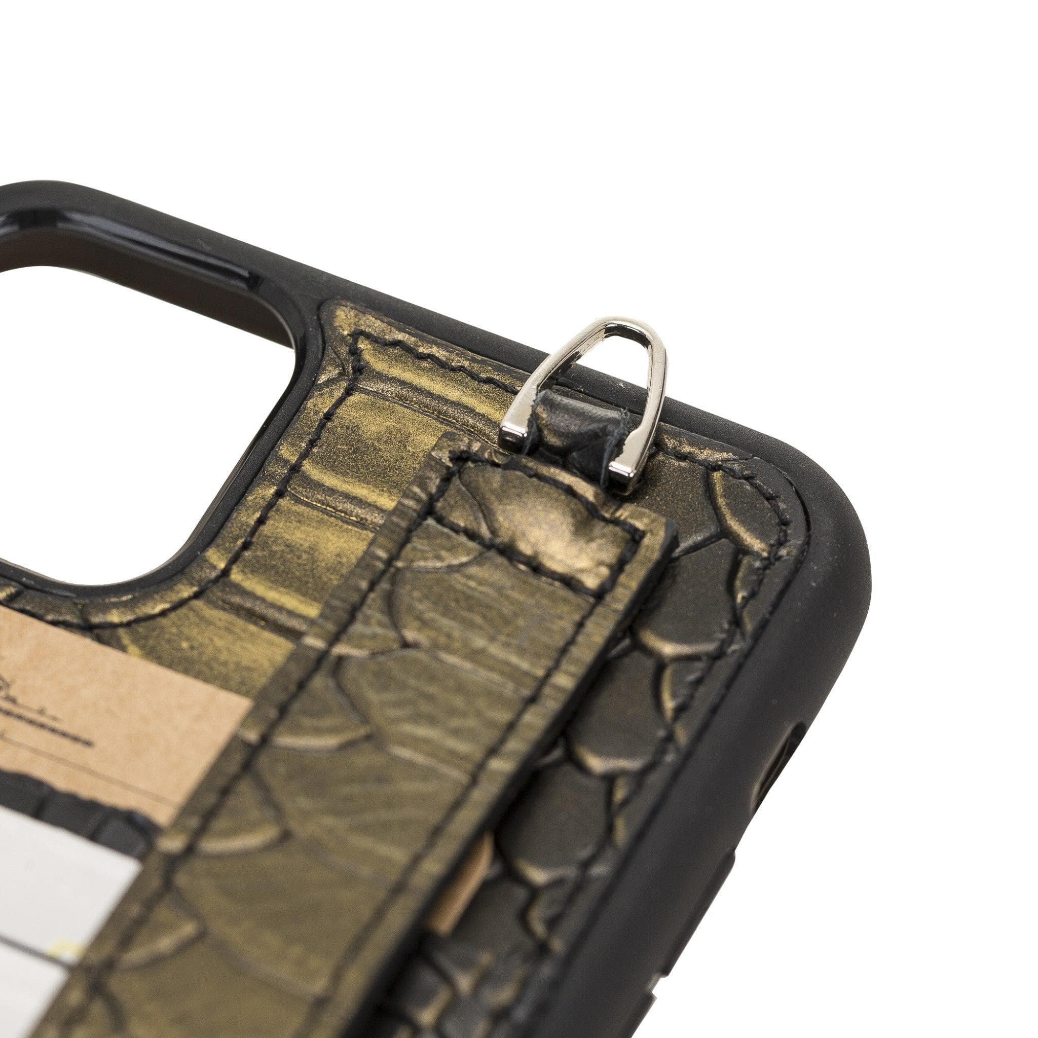 Flex Cover Leather iPhone 11 Pro Max Case with Card Holder & Hand Strap